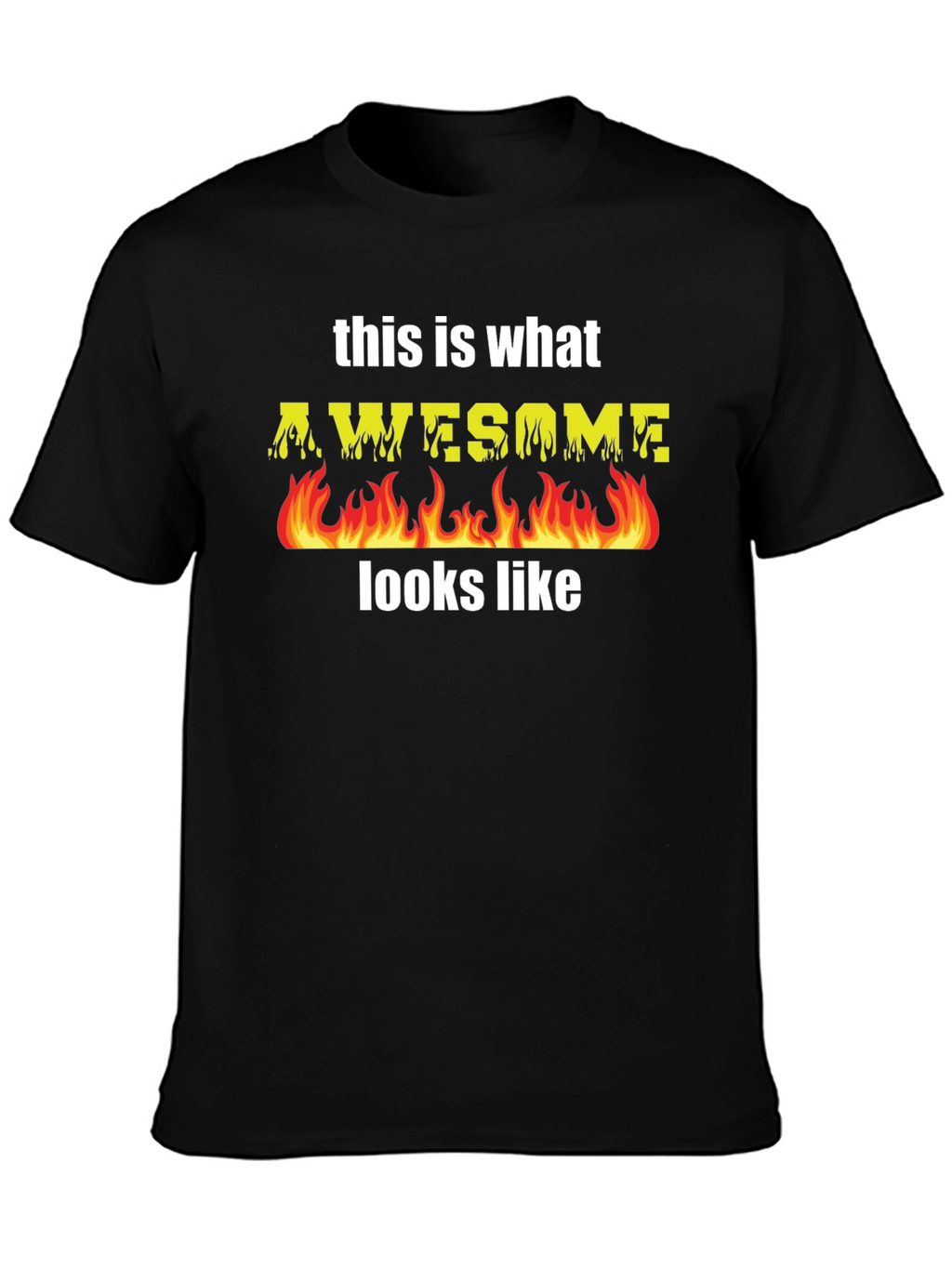 Awesome Flames T-Shirt - Cool Graphic Tee