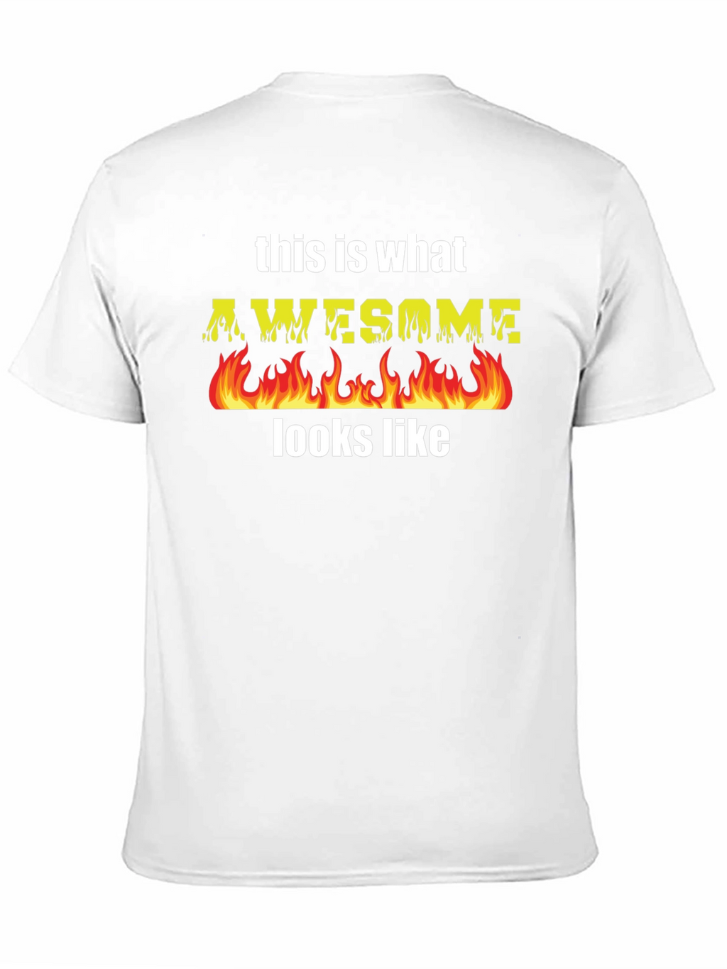 Awesome Flames T-Shirt - Cool Graphic Tee