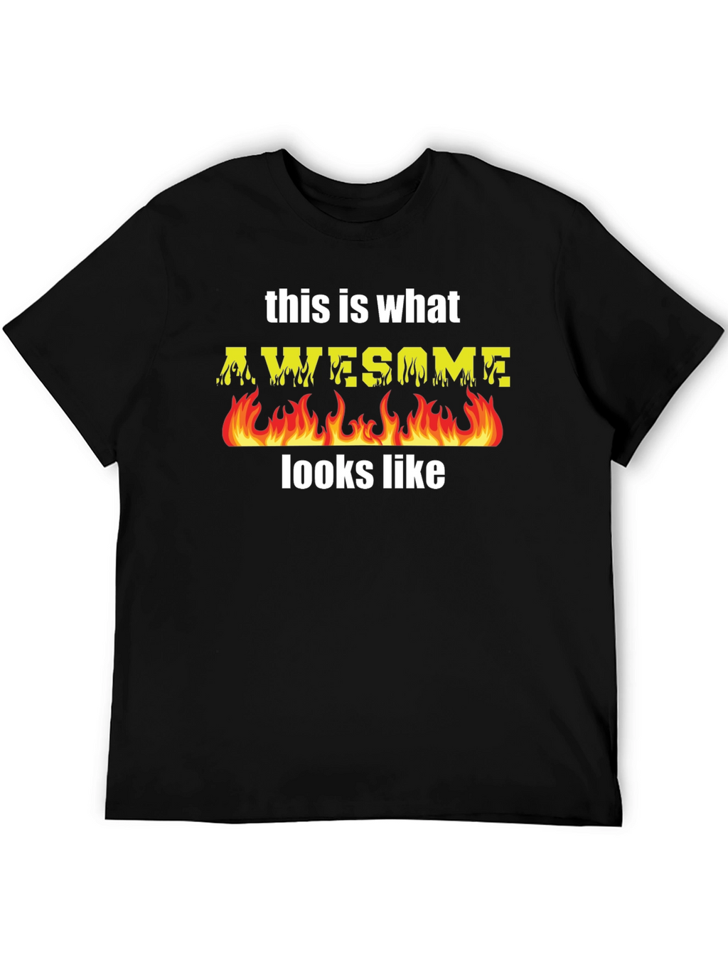 Awesome Flames T-Shirt - Cool Graphic Tee