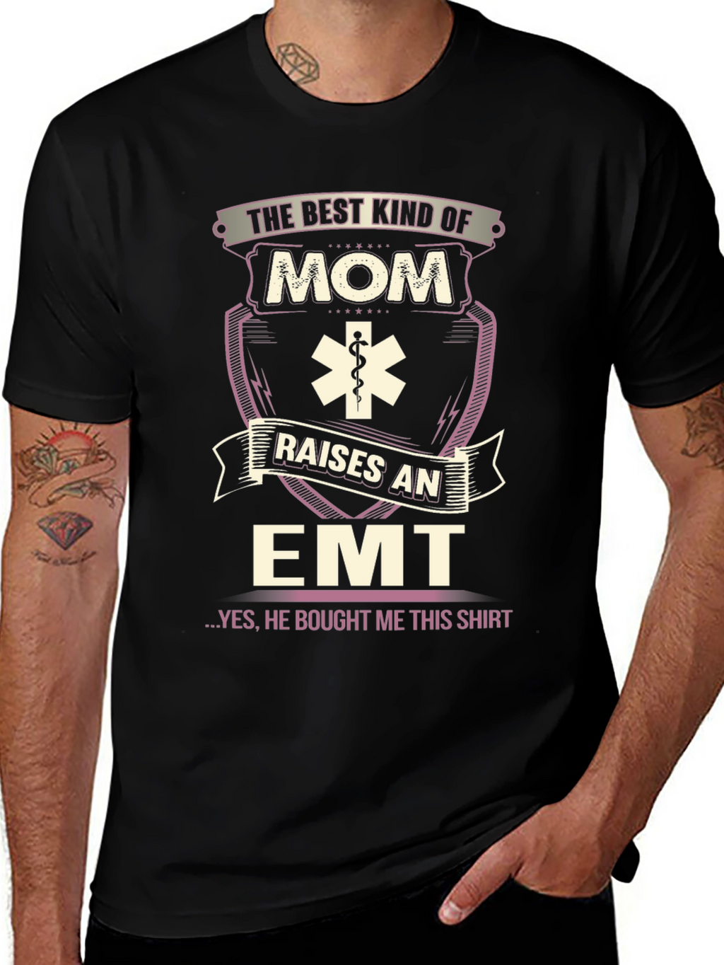 Best Kind of Mom Raises an EMT Graphic T-Shirt