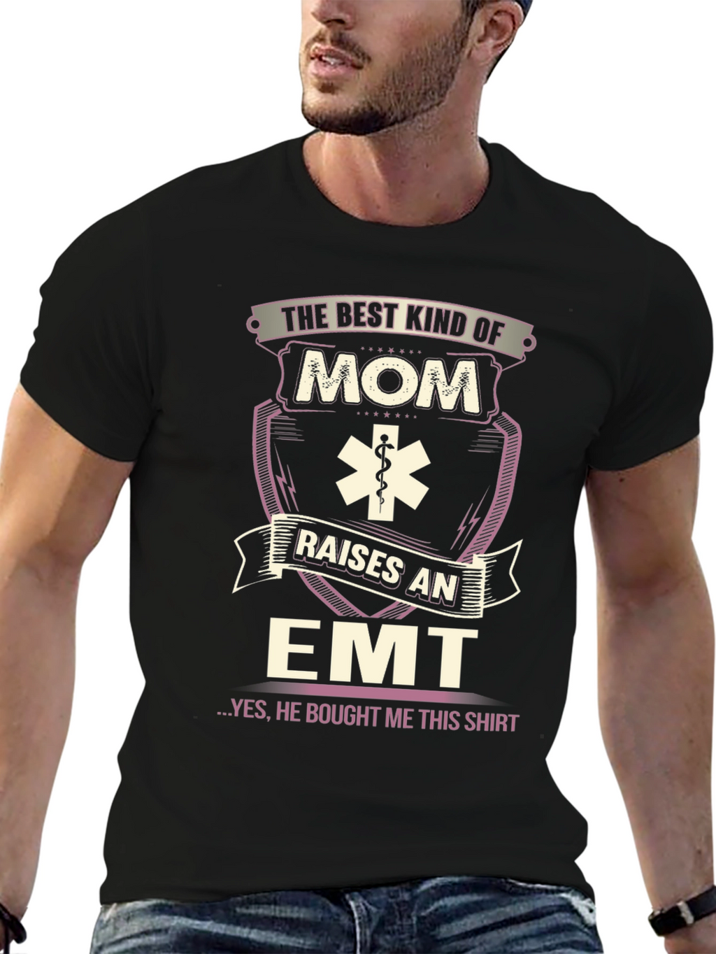Best Kind of Mom Raises an EMT Graphic T-Shirt