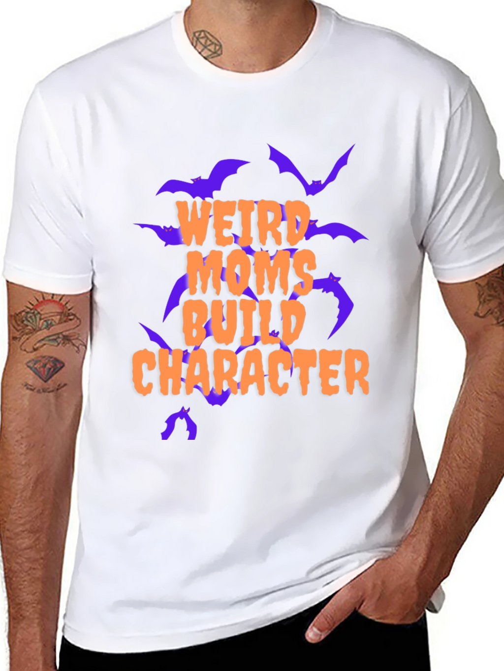 Weird Moms Build Character Graphic Tee
