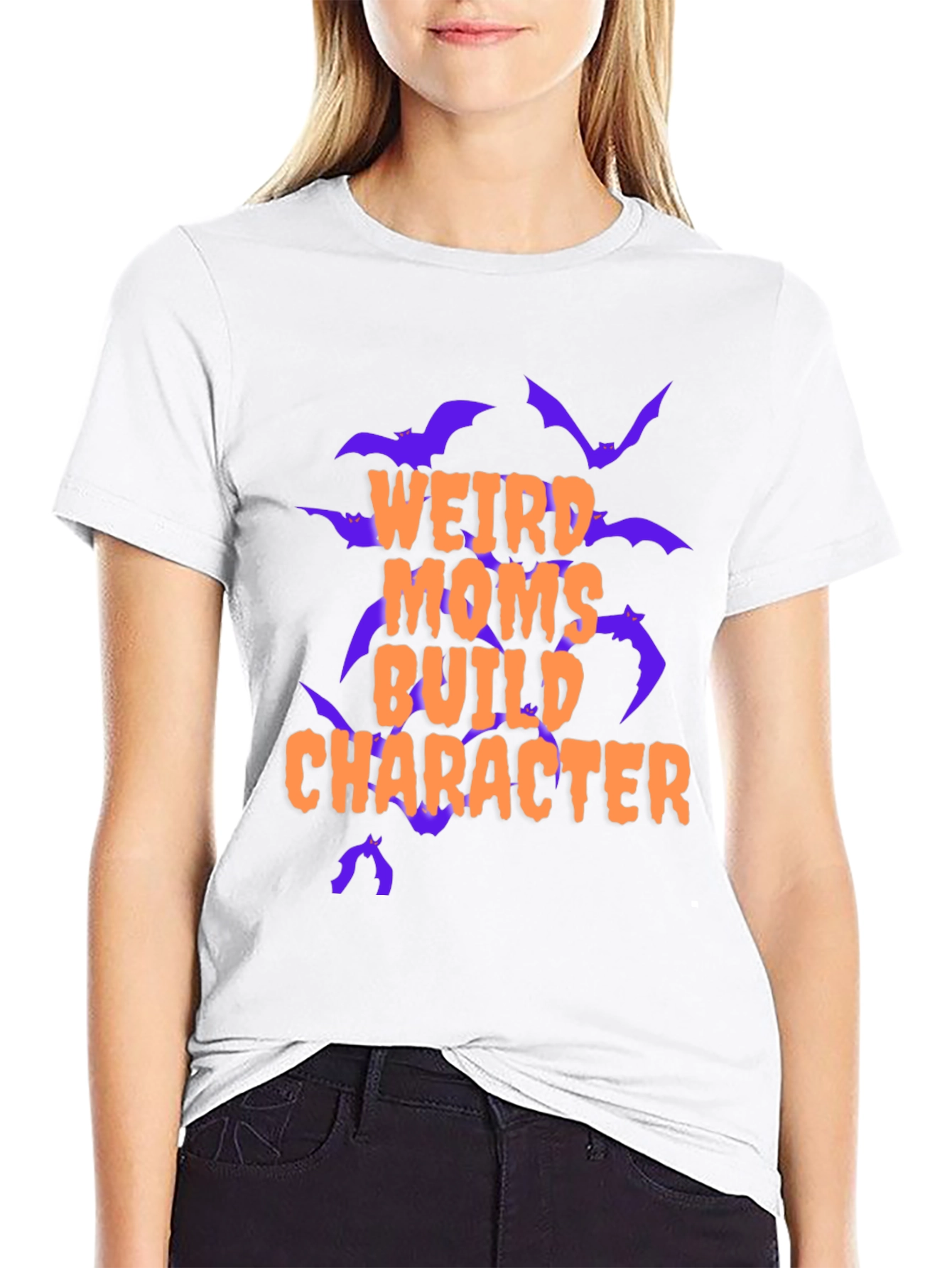 Weird Moms Build Character Graphic Tee