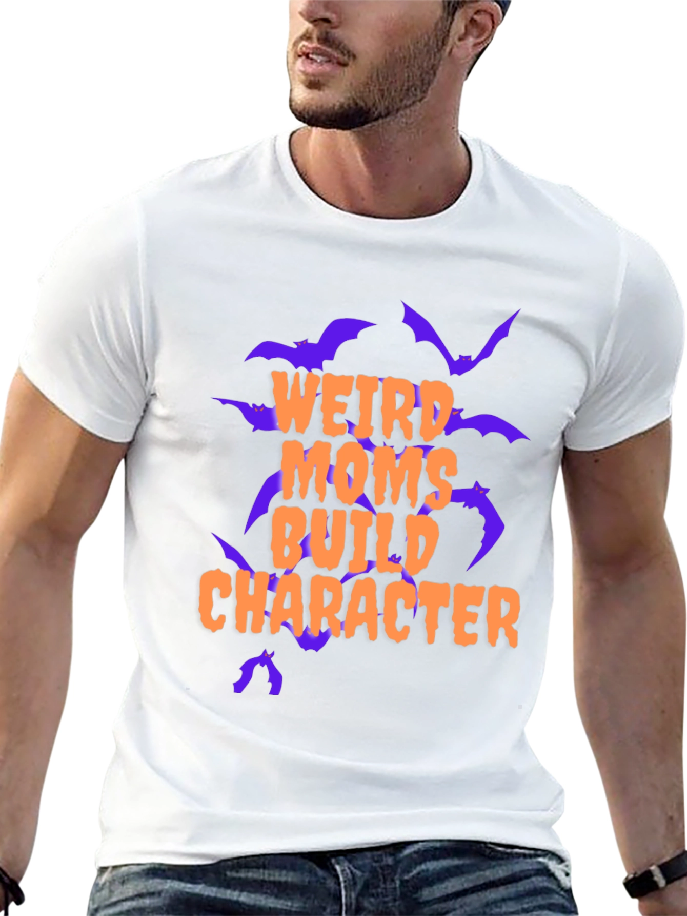 Weird Moms Build Character Graphic Tee