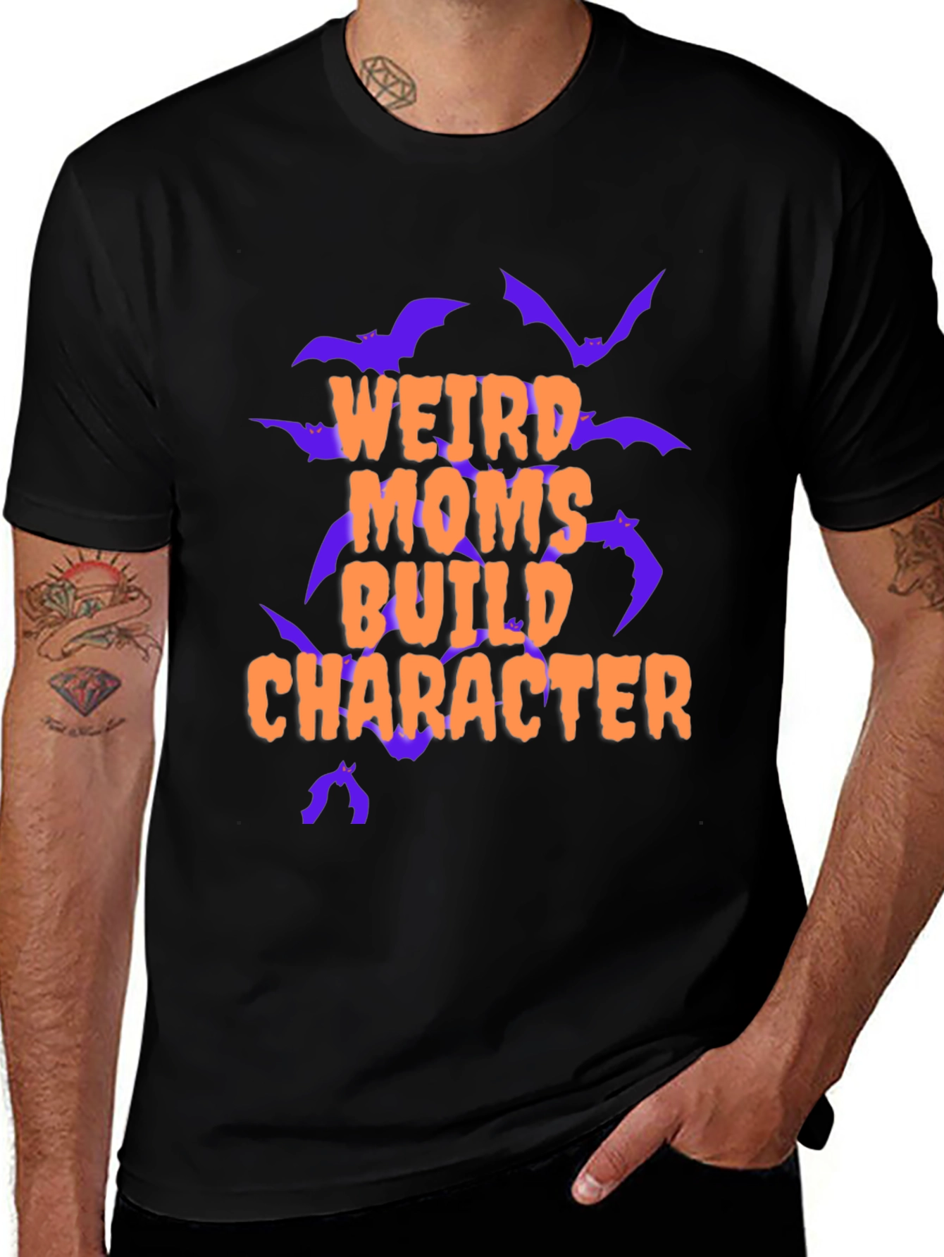 Weird Moms Build Character Graphic Tee