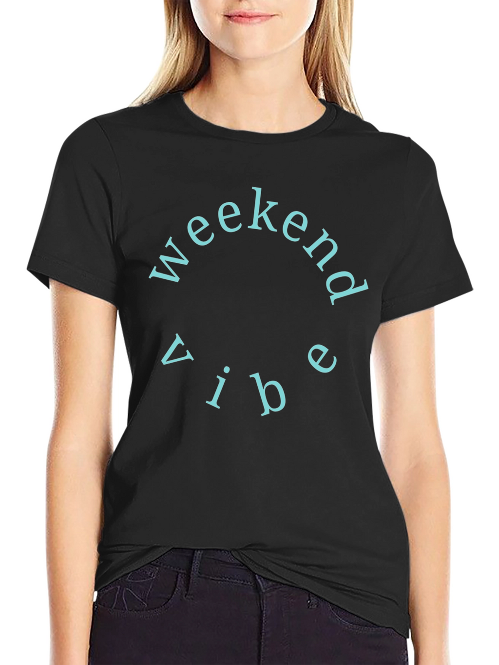 Weekend Vibe Crew Neck T-Shirt