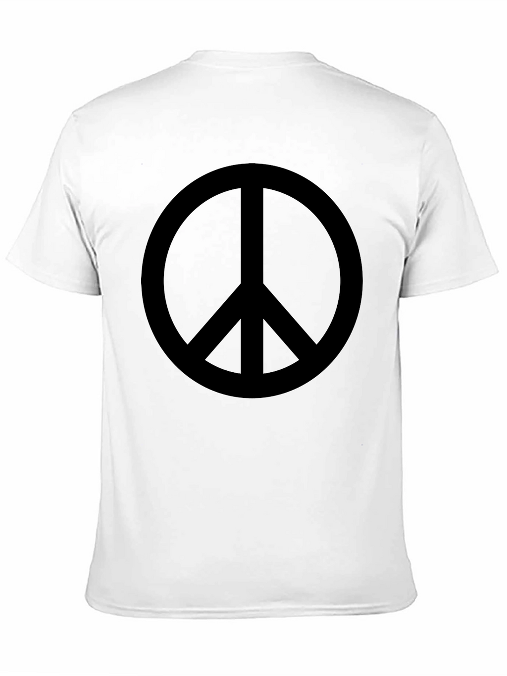 Peace Sign Black Graphic T-Shirt