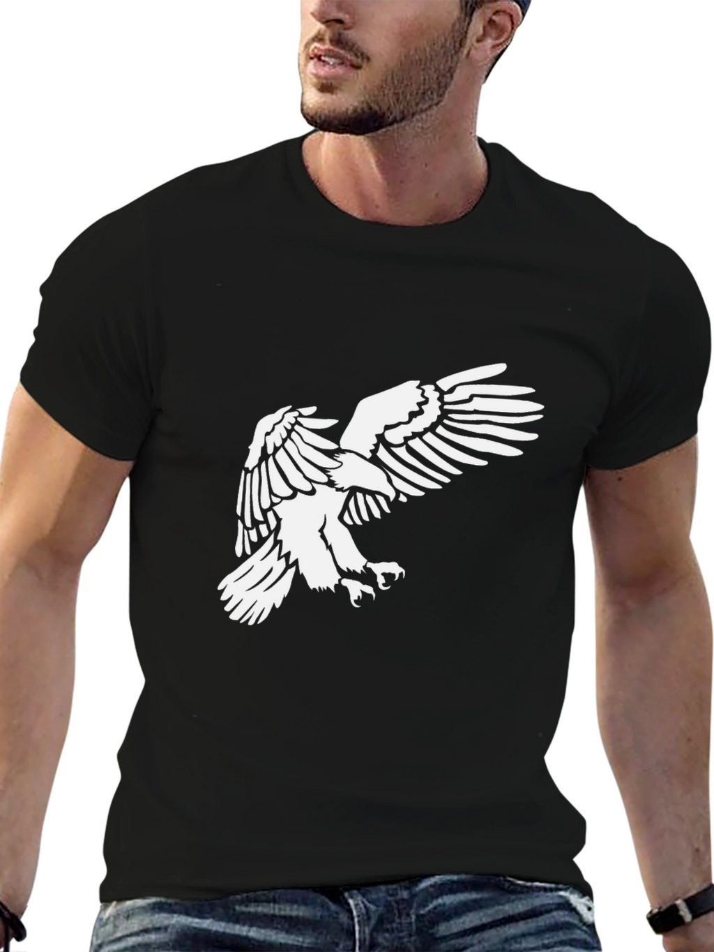 Black Eagle Graphic Tee - Bold Style