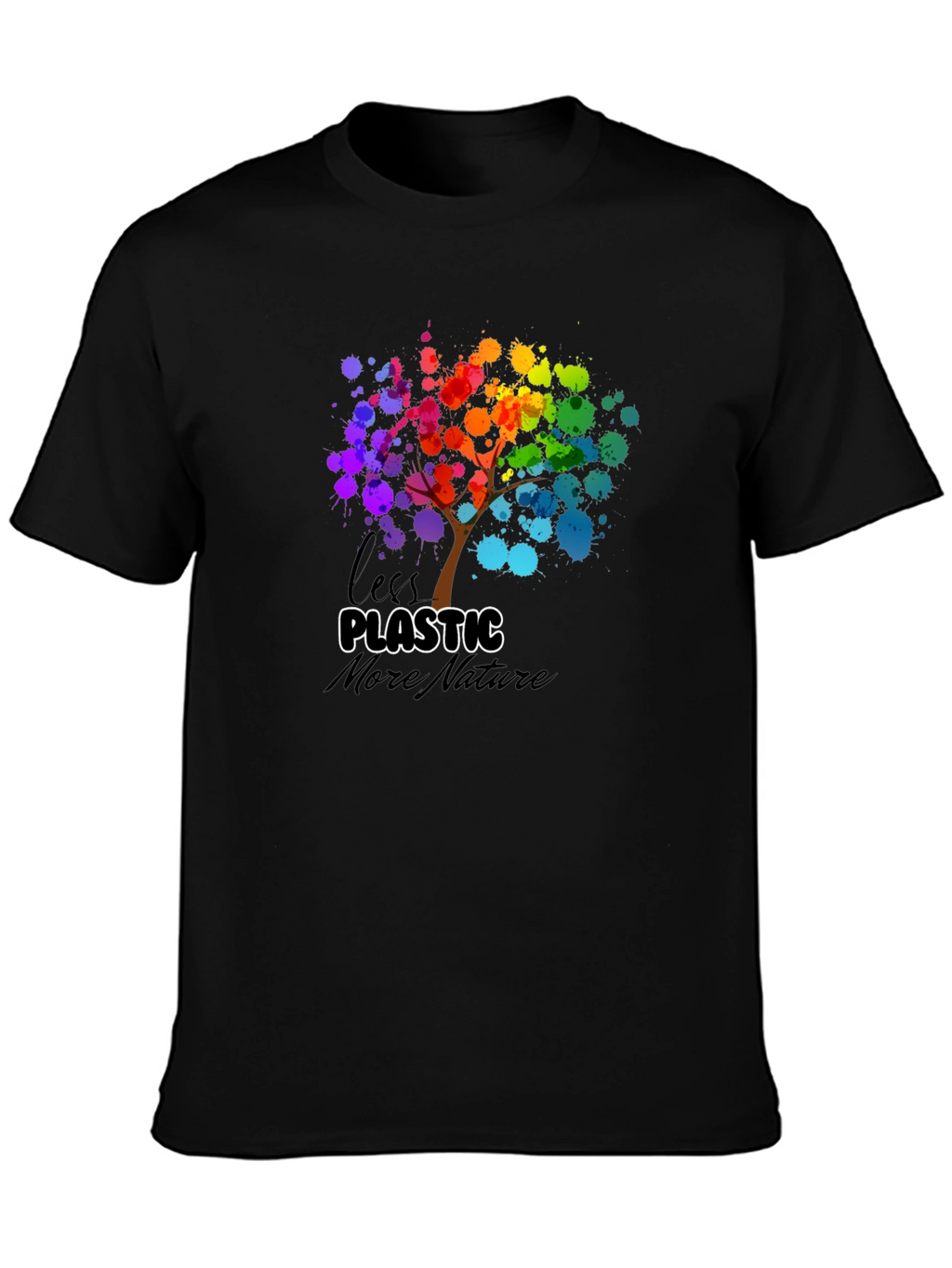 Eco-Friendly Less Plastic More Nature Graphic Tee