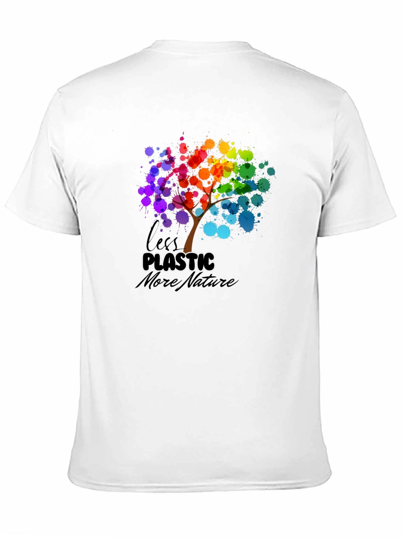 Eco-Friendly Less Plastic More Nature Graphic Tee