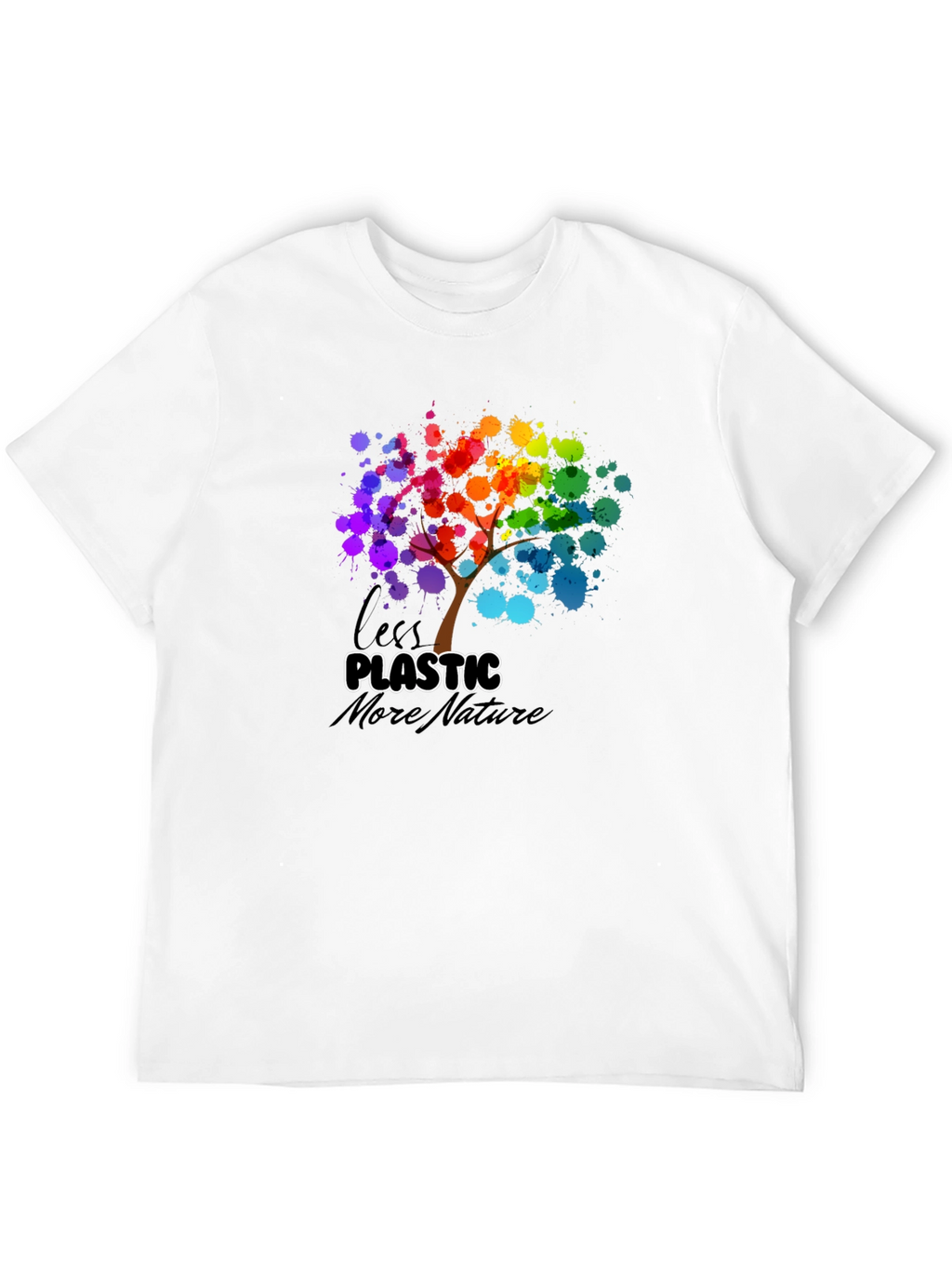 Eco-Friendly Less Plastic More Nature Graphic Tee