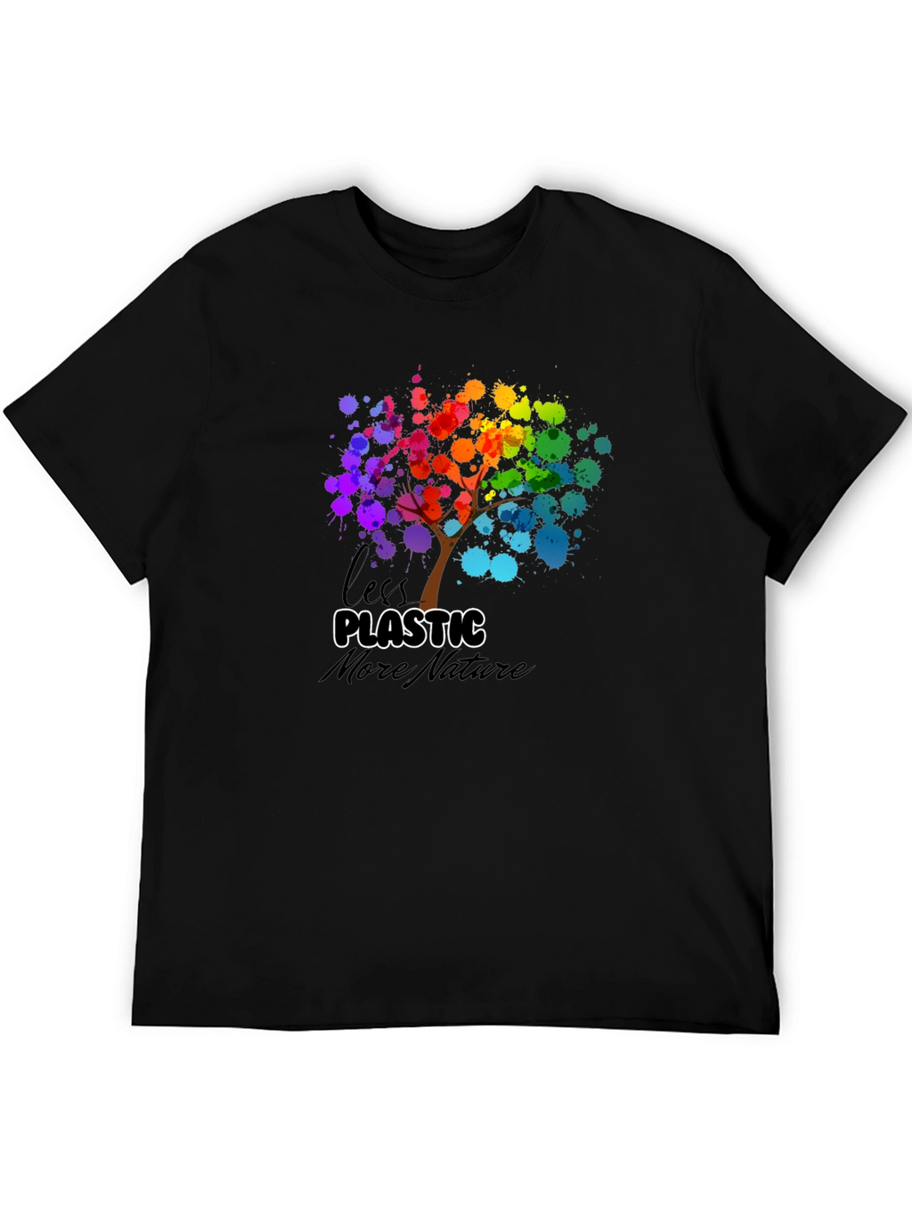 Eco-Friendly Less Plastic More Nature Graphic Tee