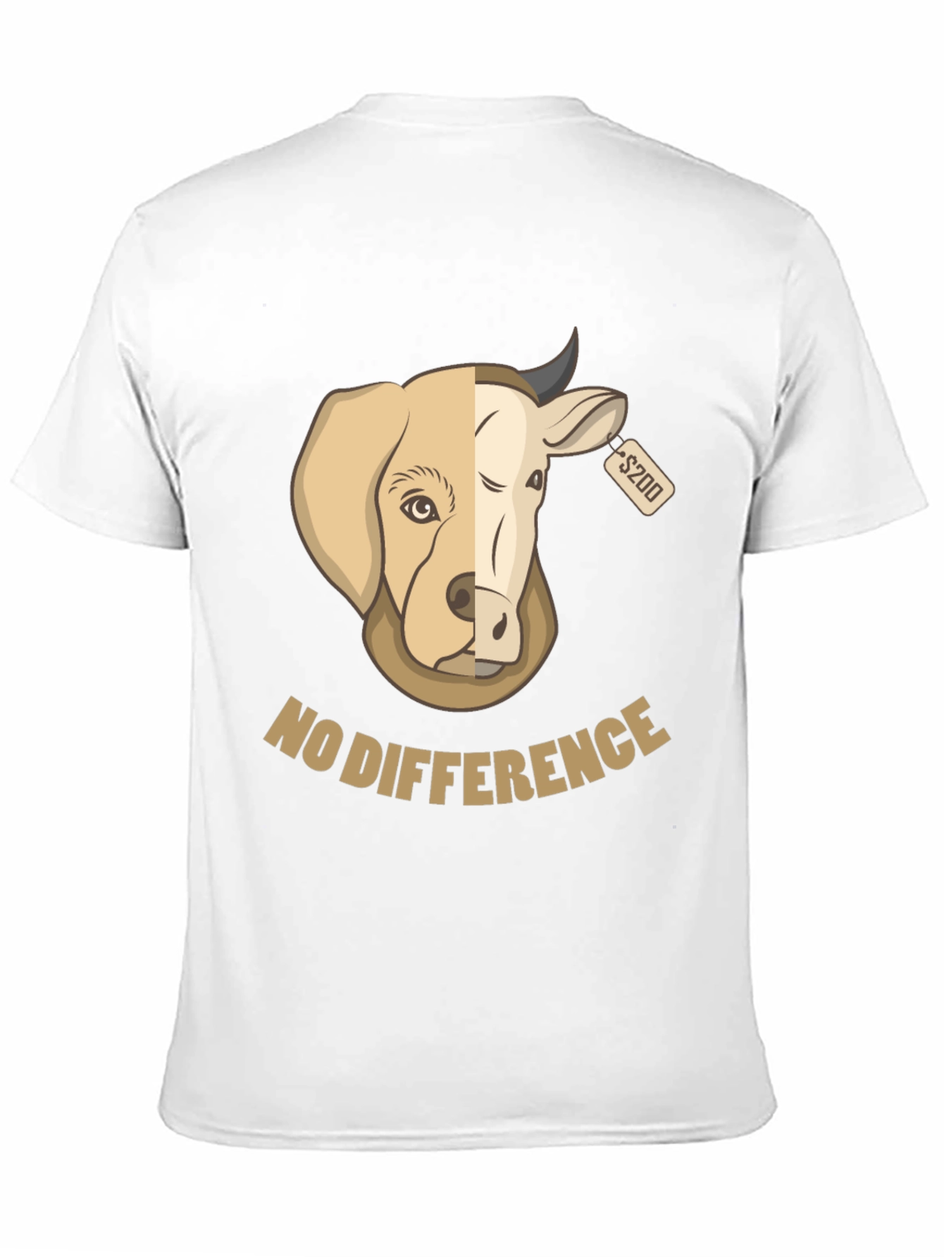 No Difference T-Shirt: Vegan Awareness Apparel