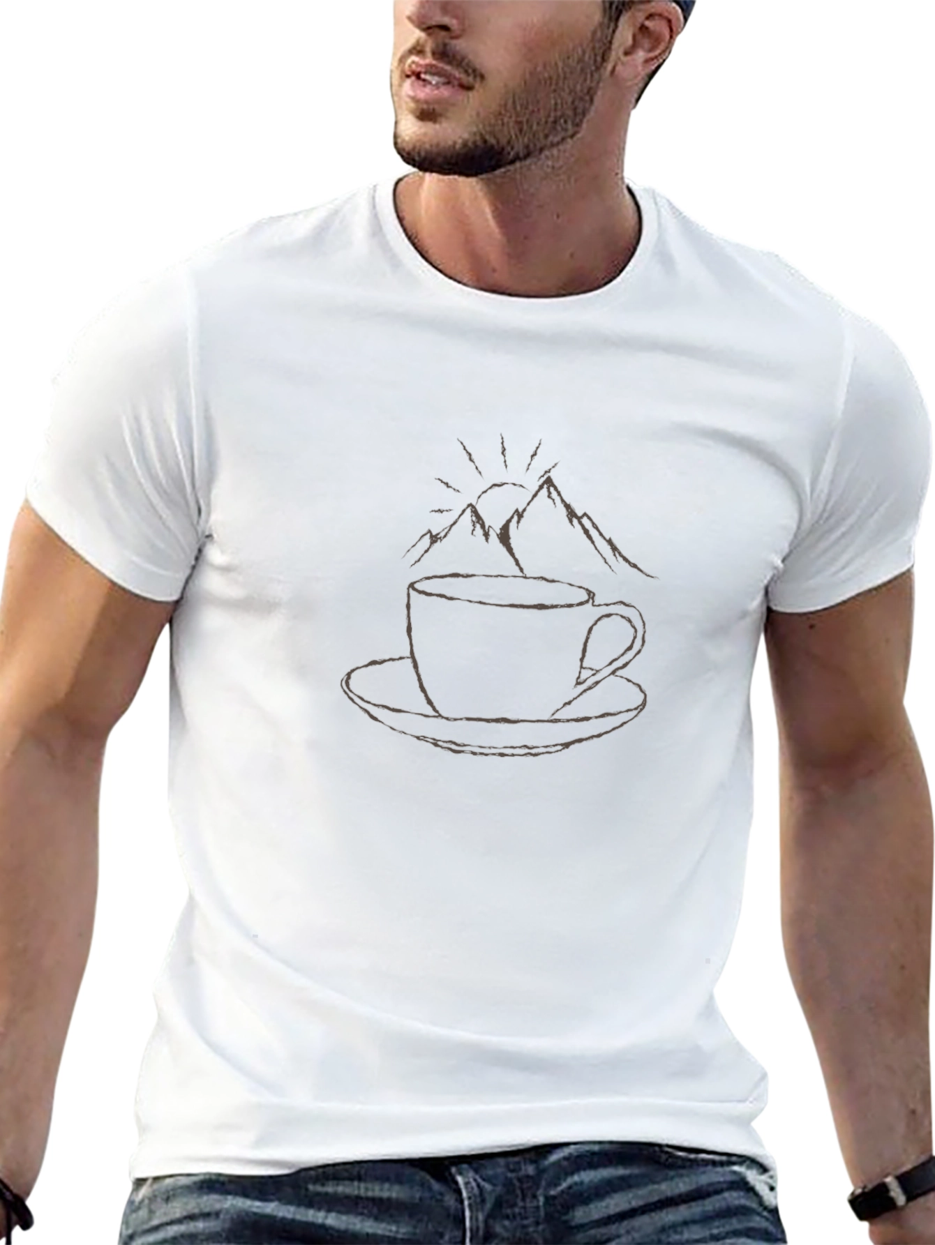 Coffee and Mountains Graphic Tee