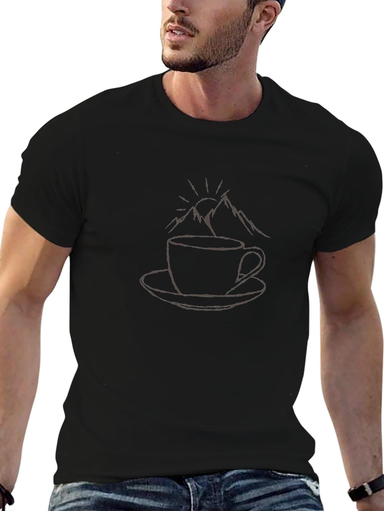 Coffee and Mountains Graphic Tee