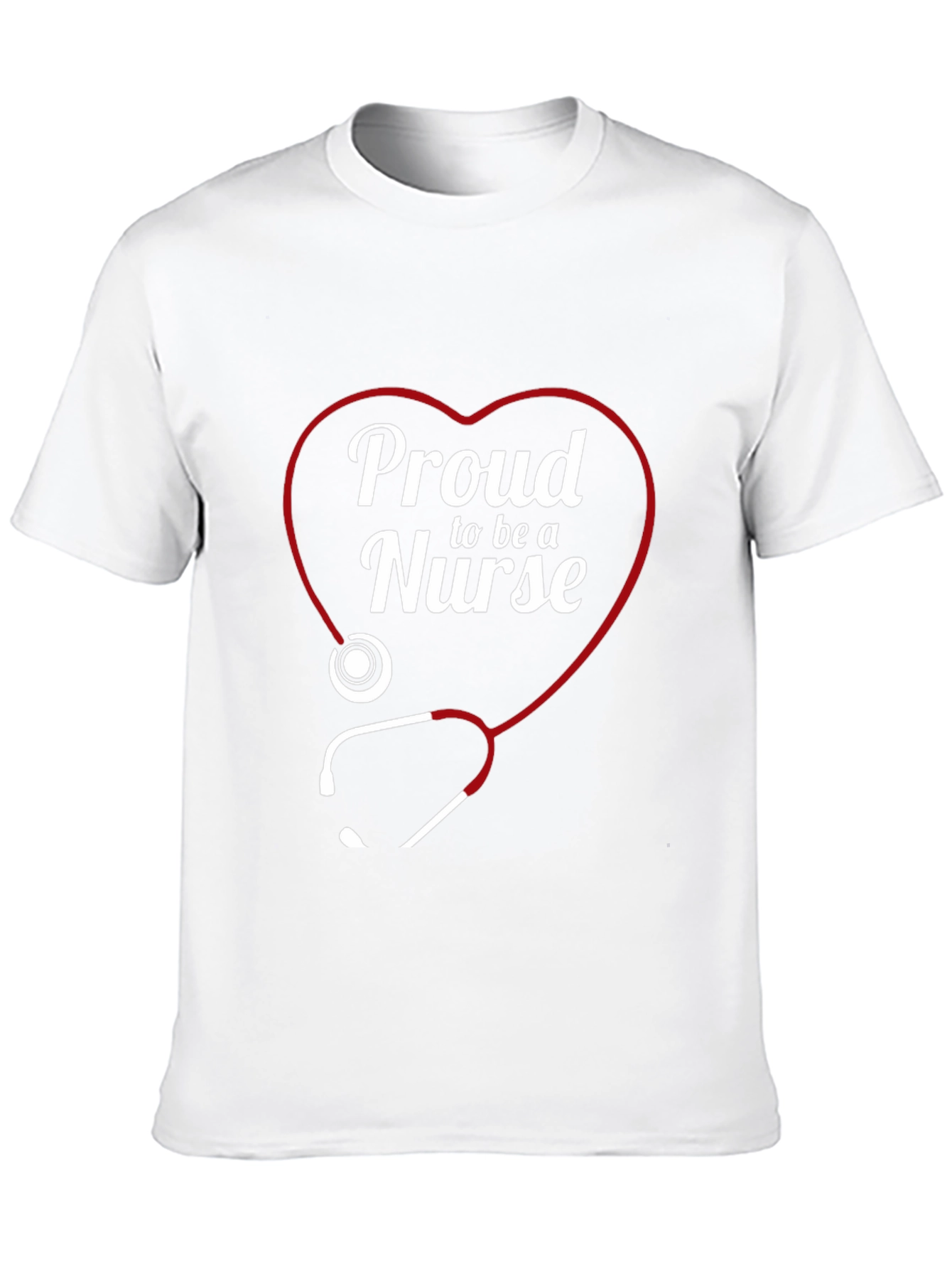 Proud Nurse Heart Stethoscope T-Shirt