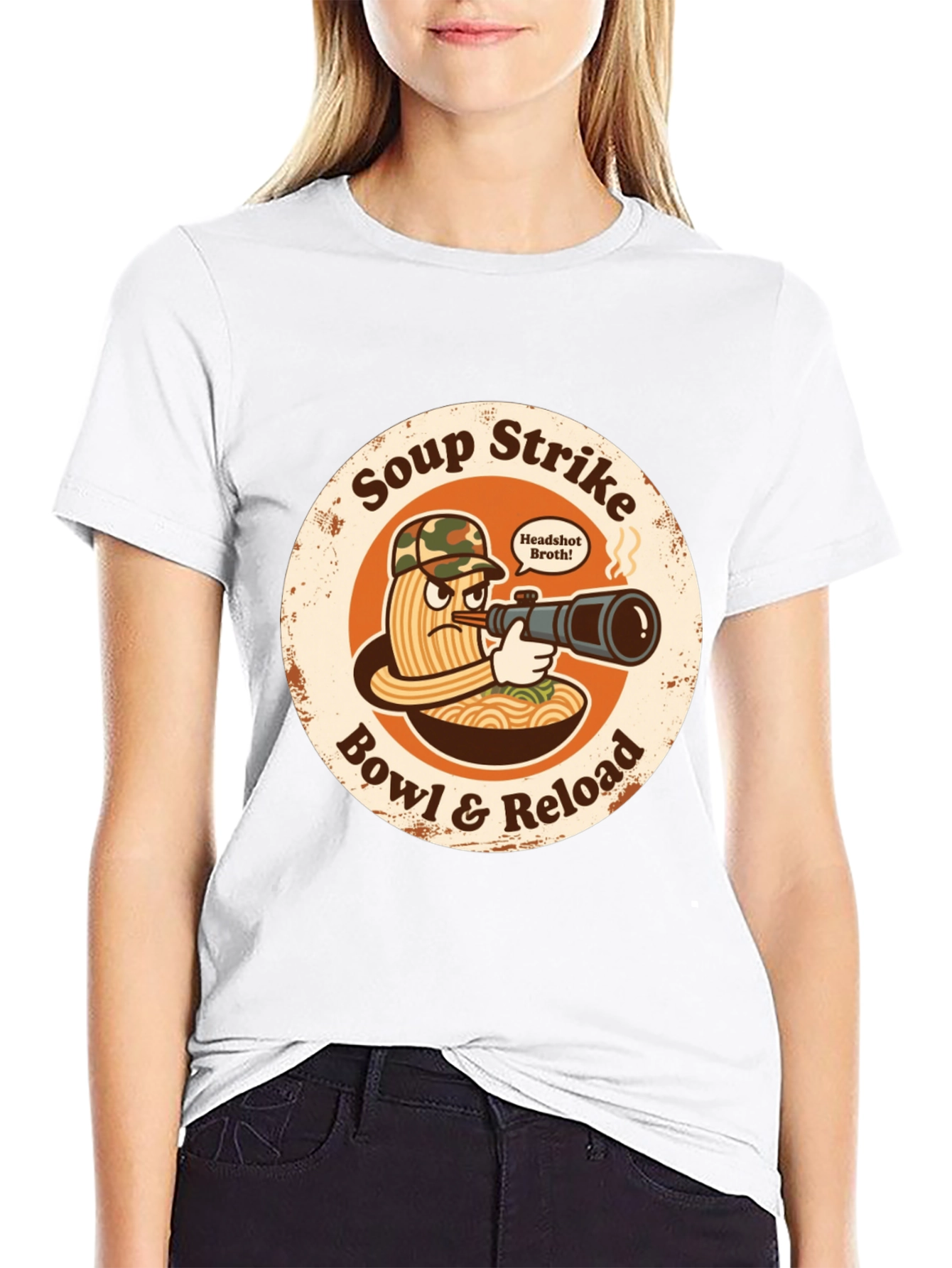 Soup Strike Funny Ramen T-Shirt