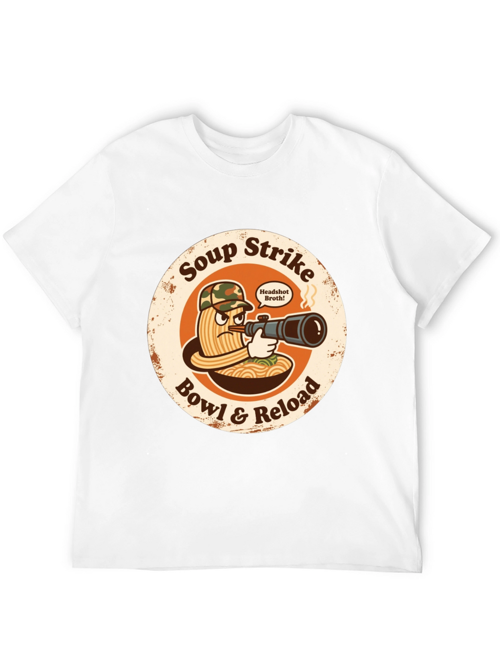 Soup Strike Funny Ramen T-Shirt