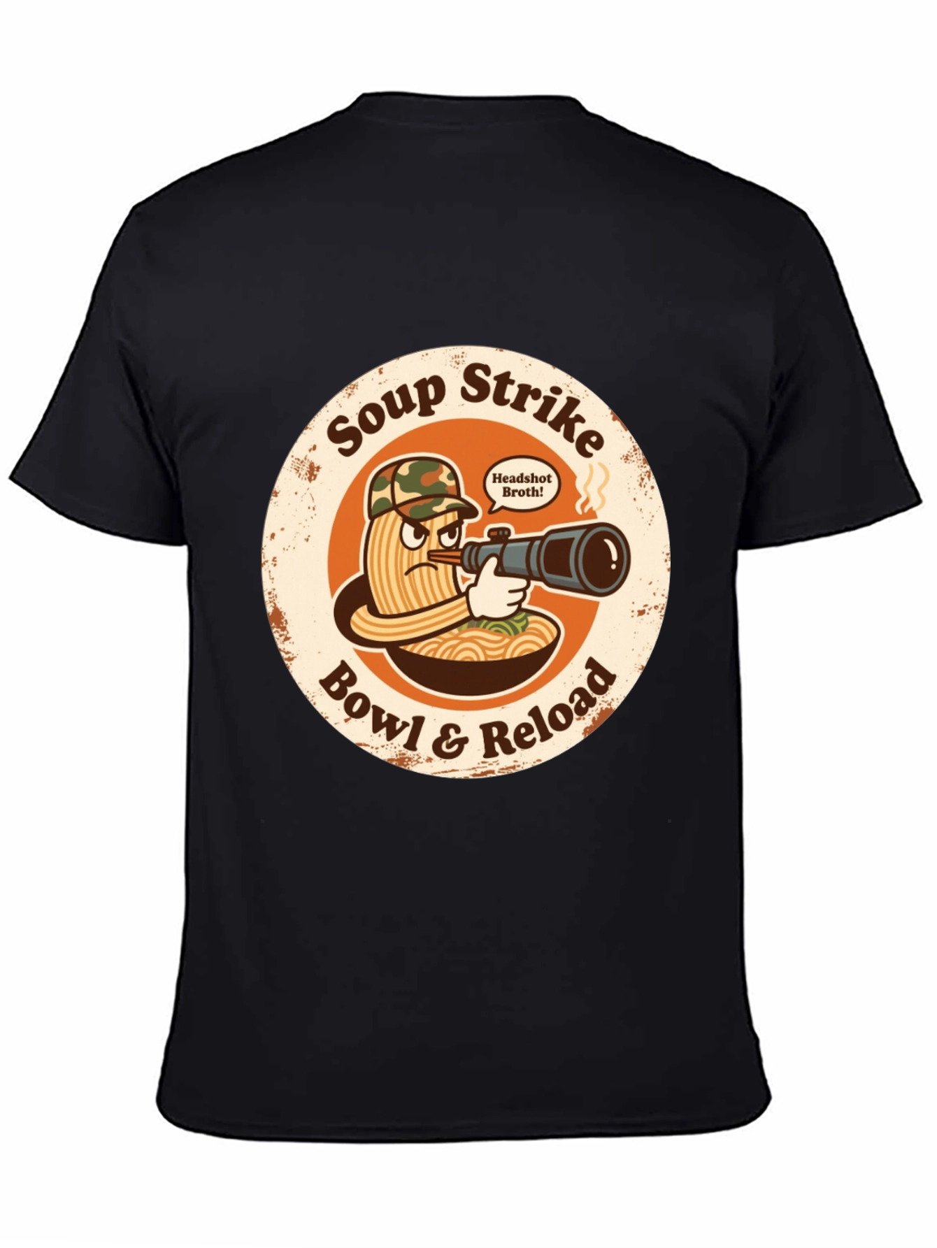 Soup Strike Funny Ramen T-Shirt