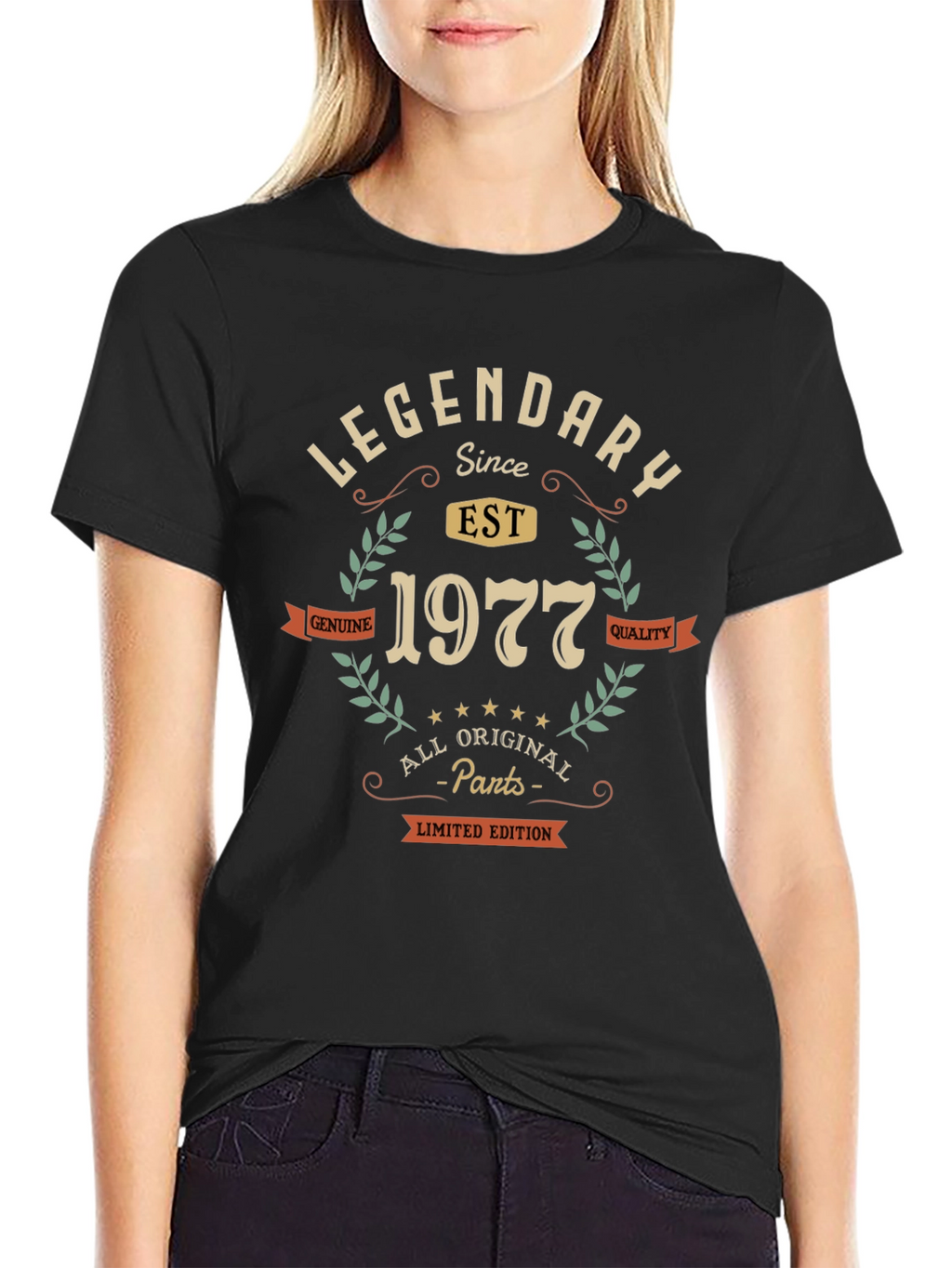 Legendary Since 1977 Black Graphic Tee
