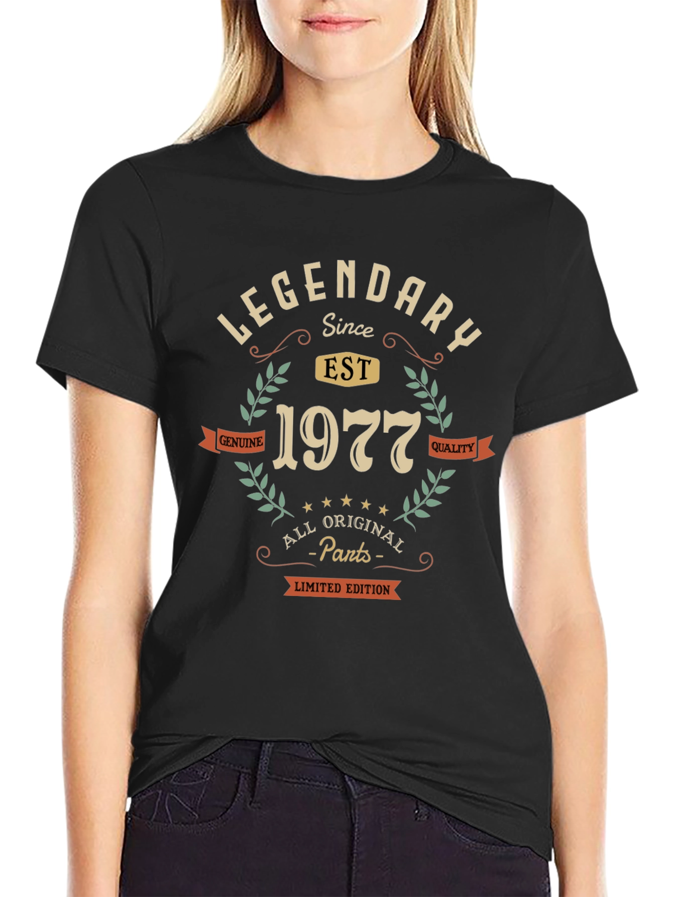 Legendary Since 1977 Black Graphic Tee