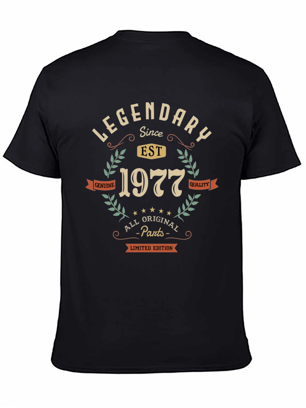 Legendary Since 1977 Black Graphic Tee