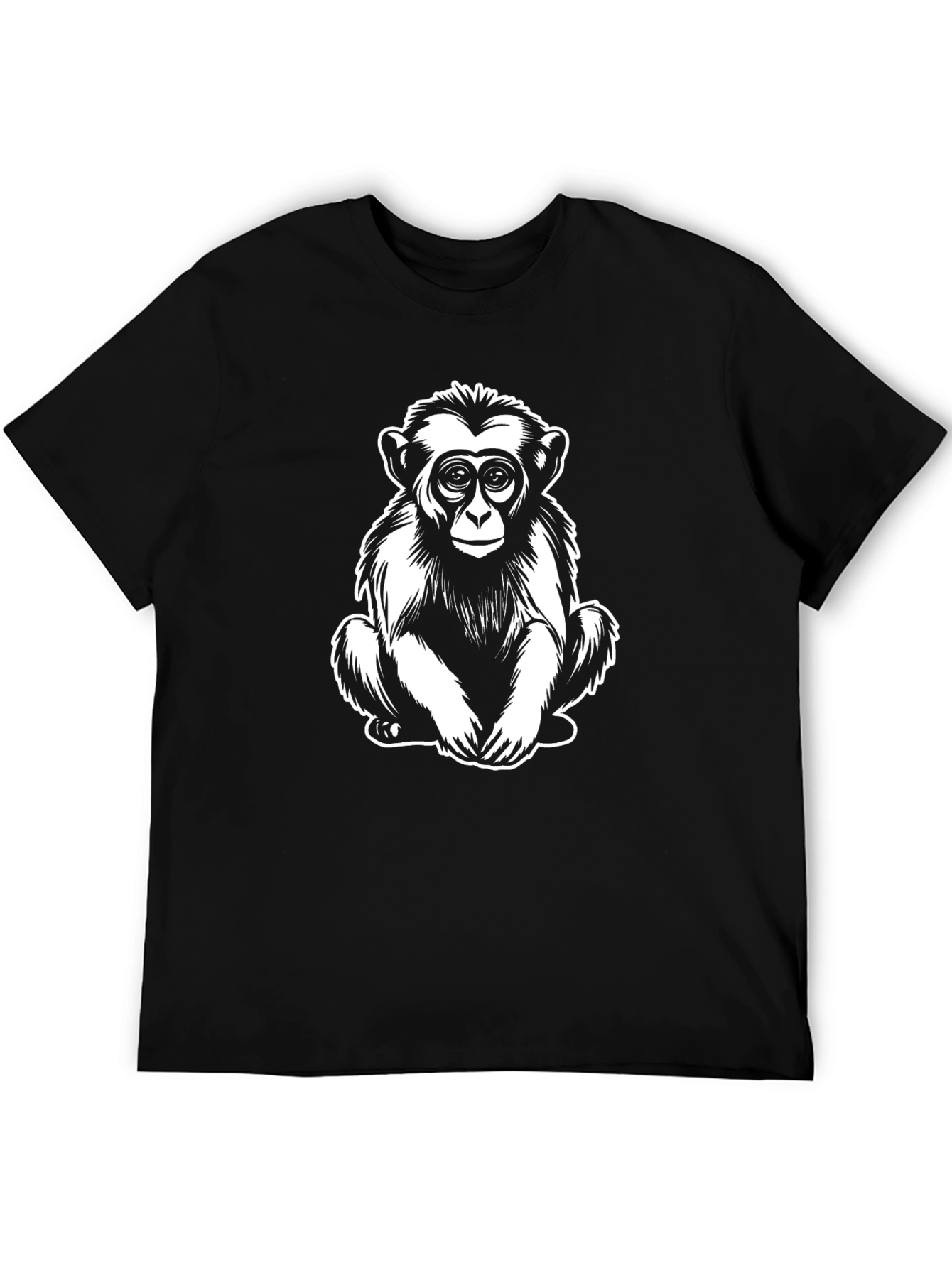 Cool Monkey Graphic Black T-Shirt
