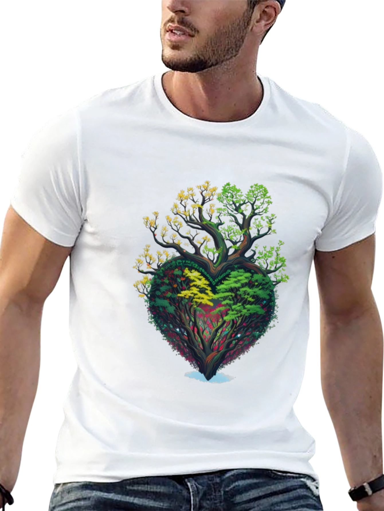 Heart Tree Graphic T-Shirt