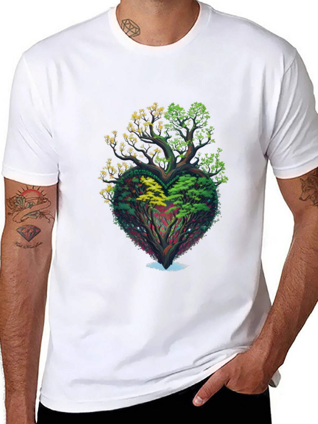Heart Tree Graphic T-Shirt