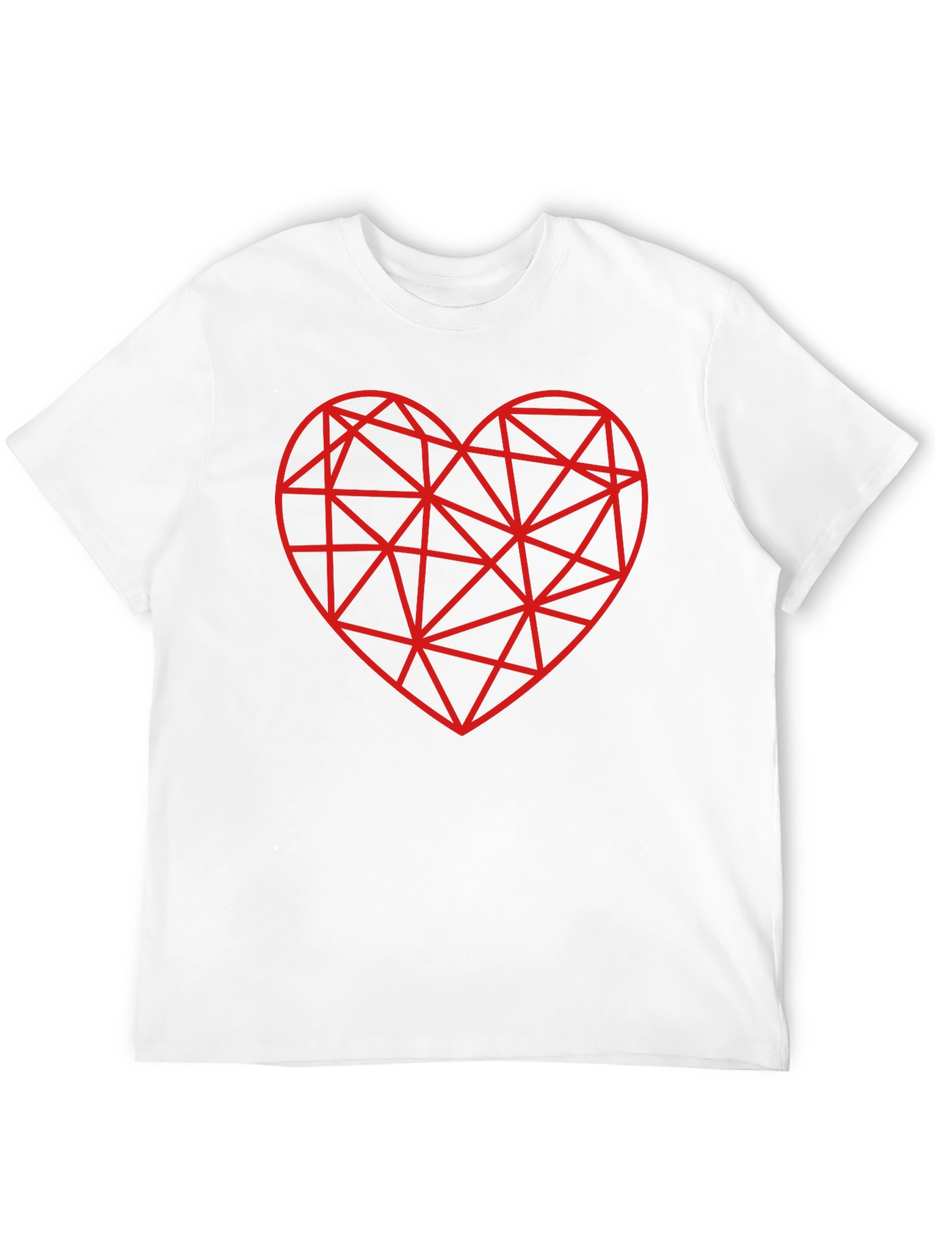 Geometric Heart T-Shirt - Modern Love Tee