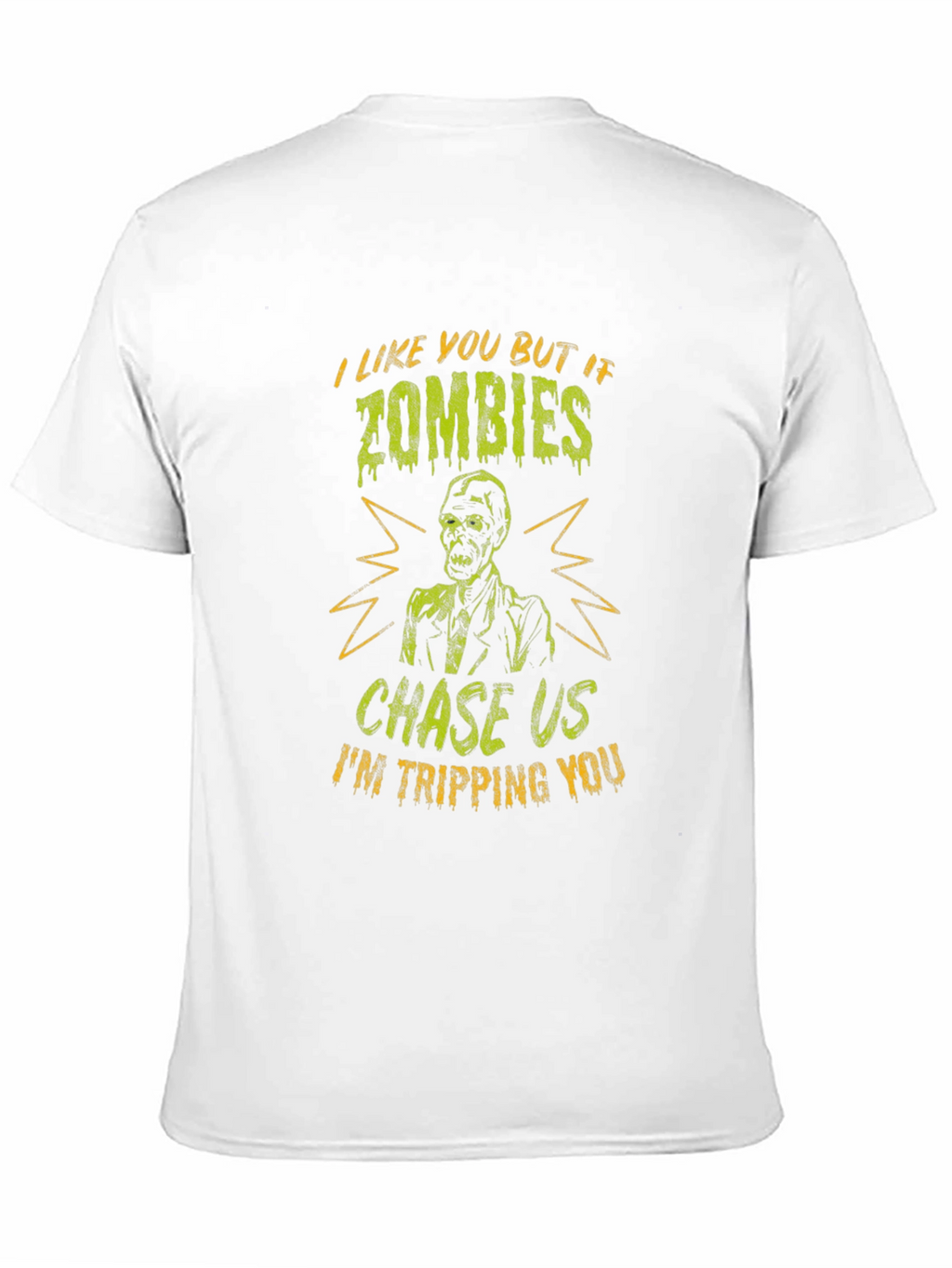 Zombie Chase T-Shirt - Funny Halloween Tee