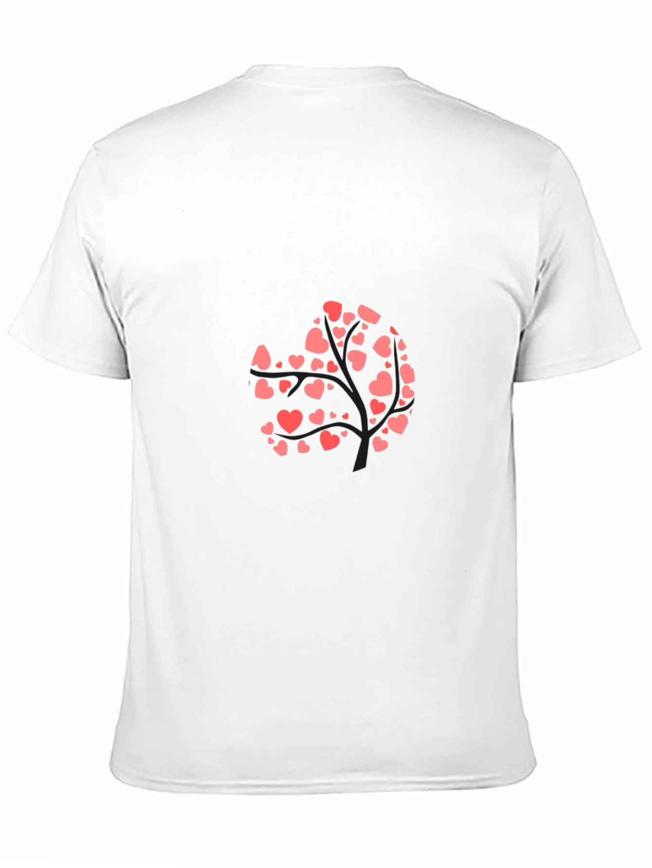 Heart Tree Graphic Black T-Shirt