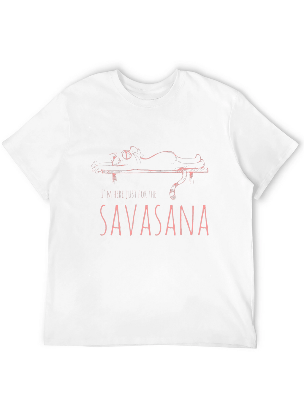 Savasana Yoga Cat Graphic T-Shirt