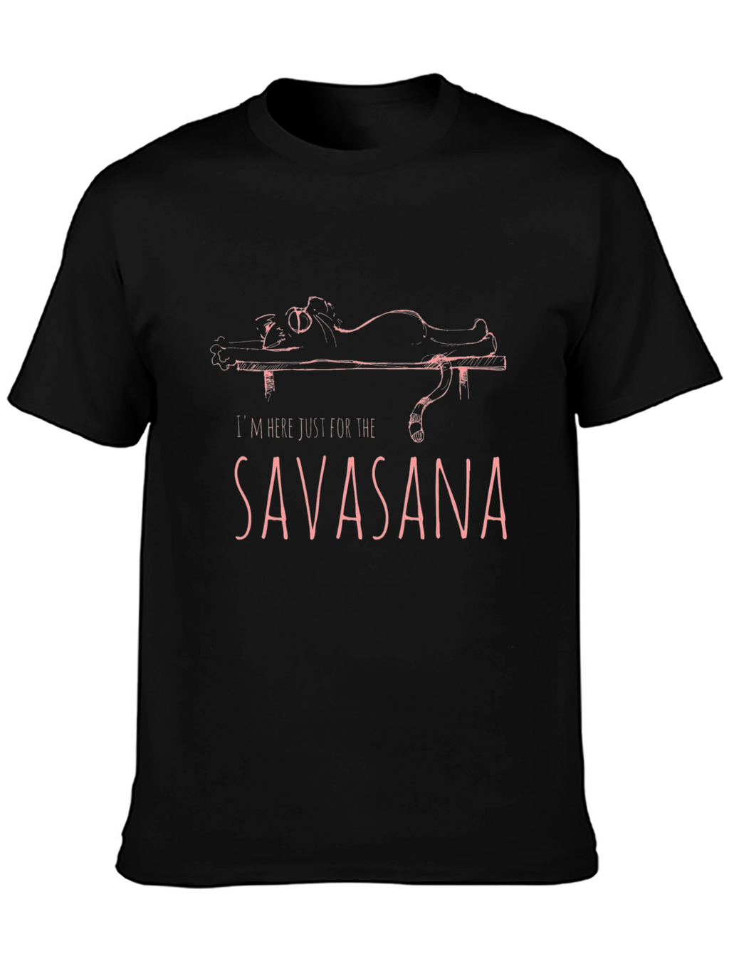 Savasana Yoga Cat Graphic T-Shirt