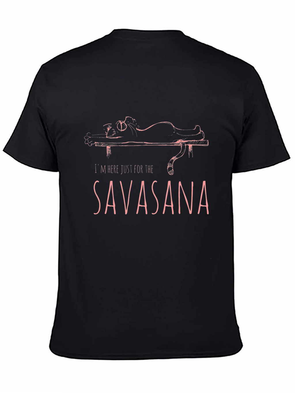 Savasana Yoga Cat Graphic T-Shirt