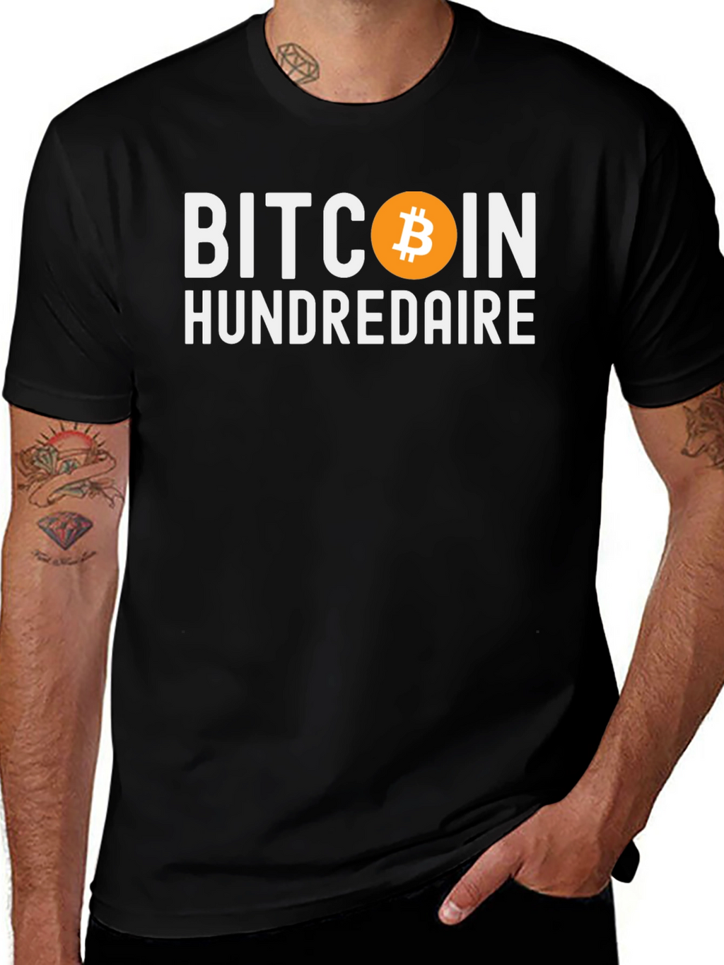 Bitcoin Hundredaire Black T-Shirt Crypto Tee