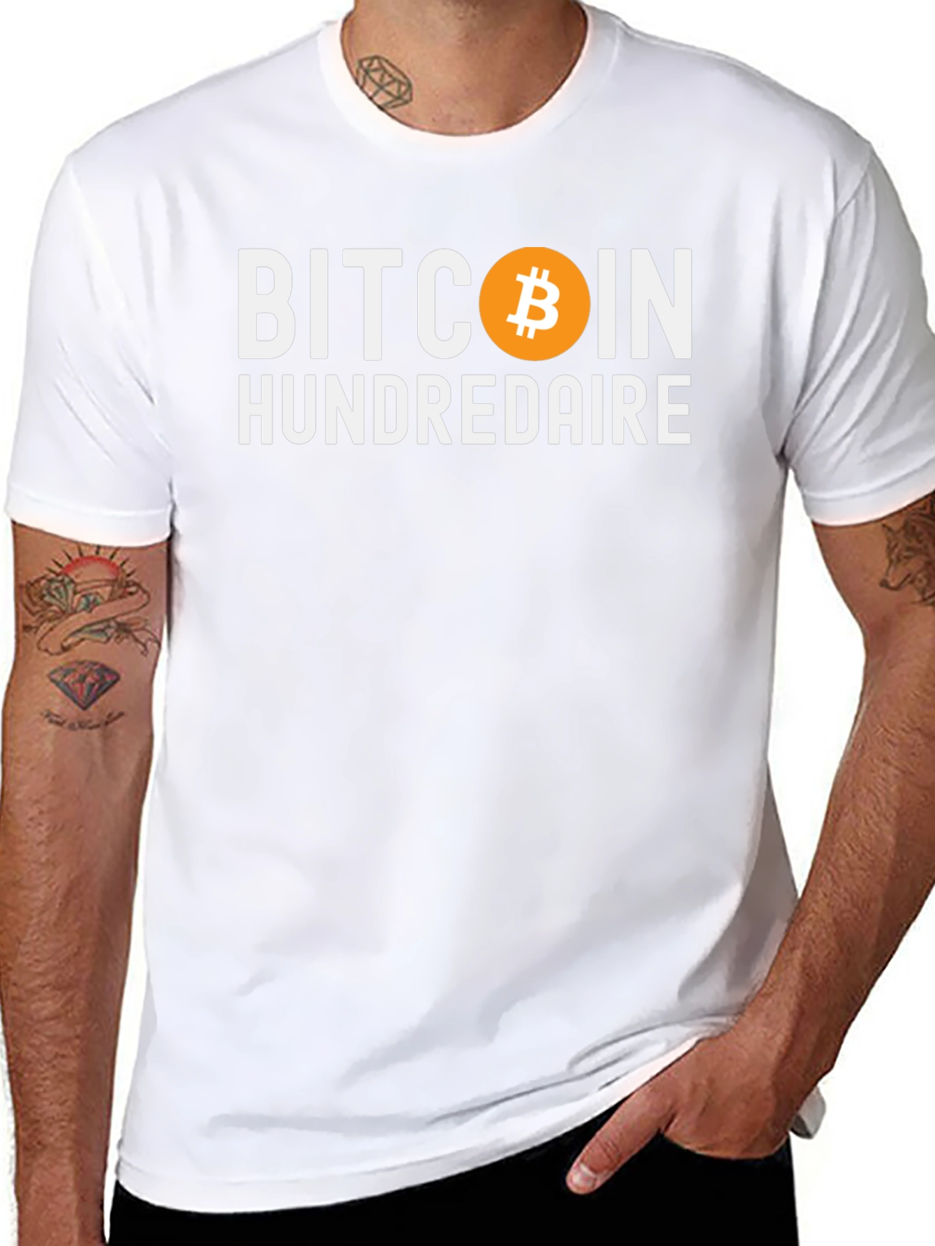 Bitcoin Hundredaire Black T-Shirt Crypto Tee