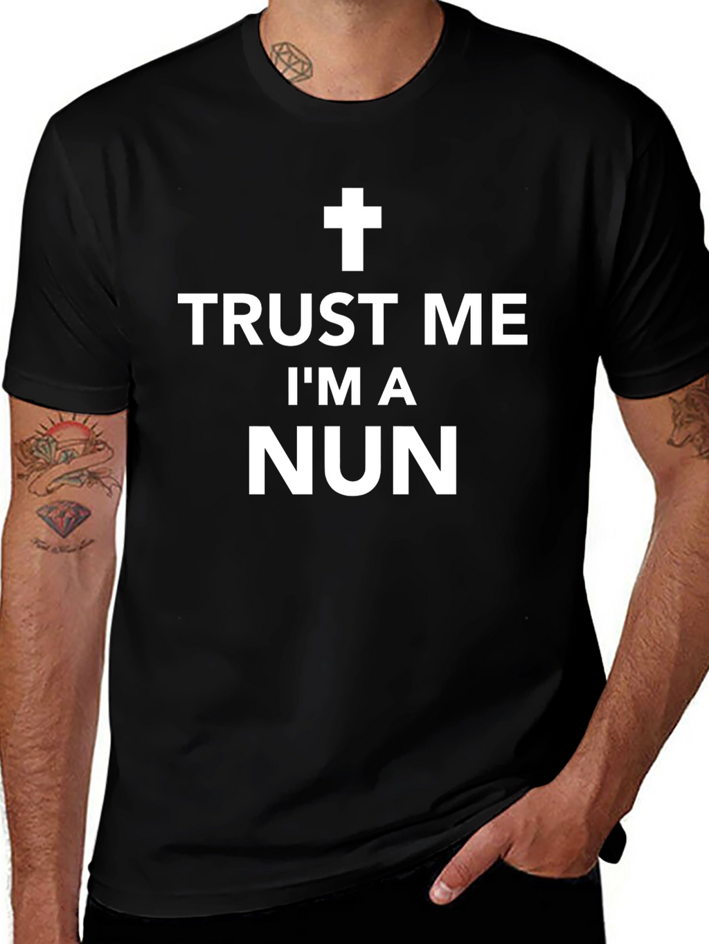 Trust Me Im a Nun T-Shirt Funny Religious Joke