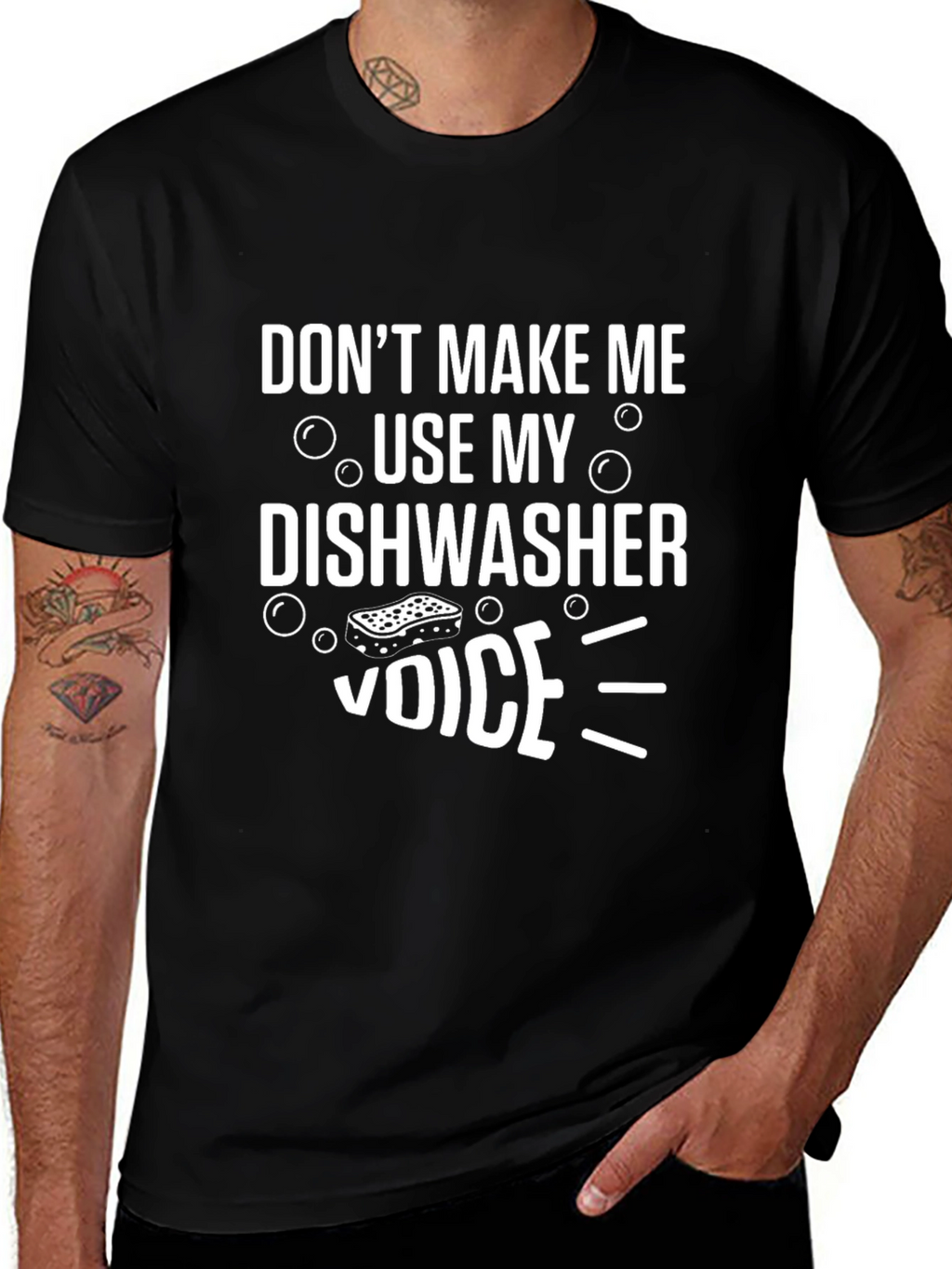 Dishwasher Voice Funny Graphic Tee
