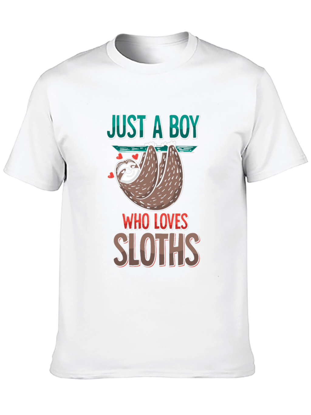 Just A Boy Who Loves Sloths T-Shirt