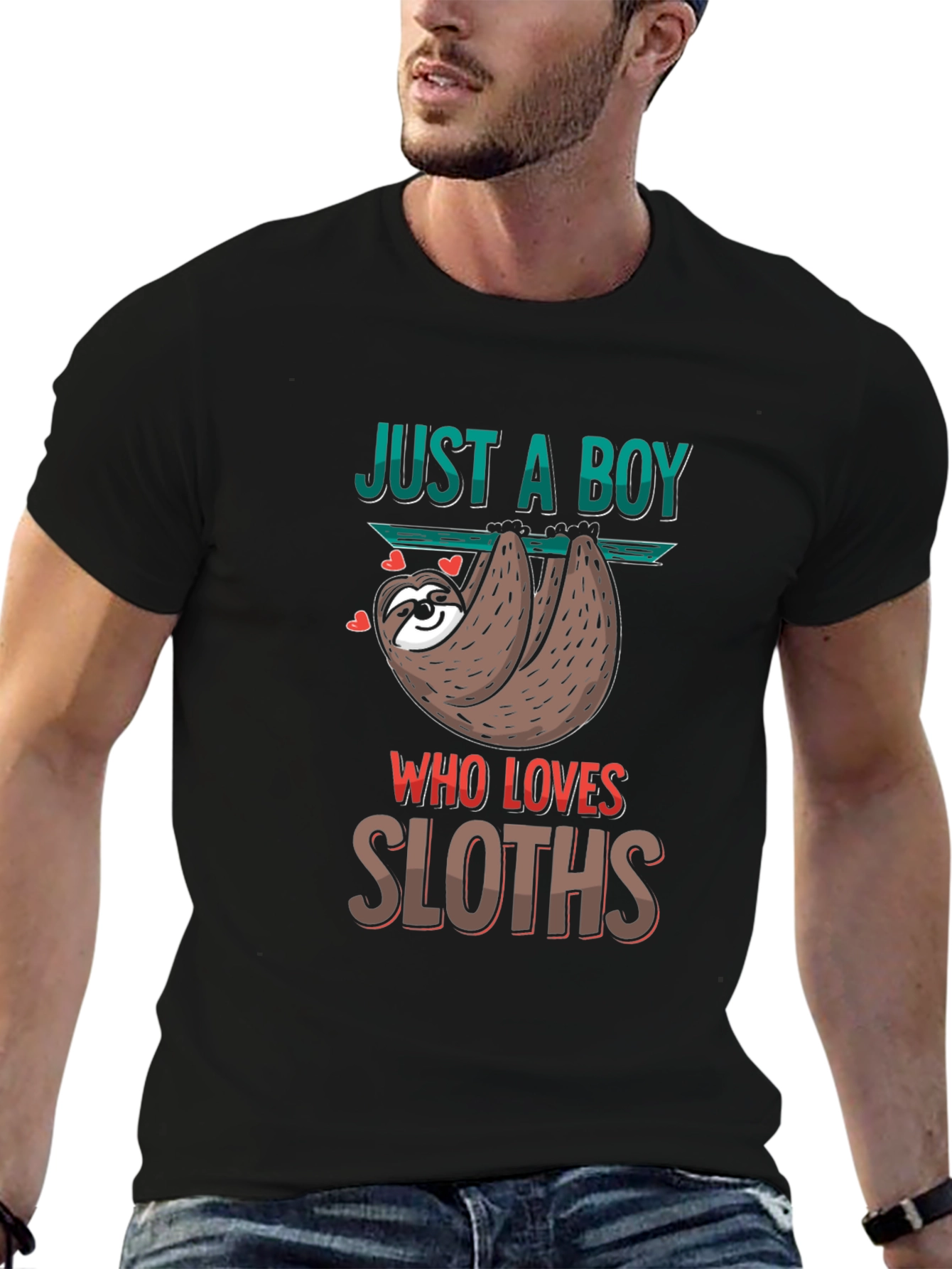 Just A Boy Who Loves Sloths T-Shirt