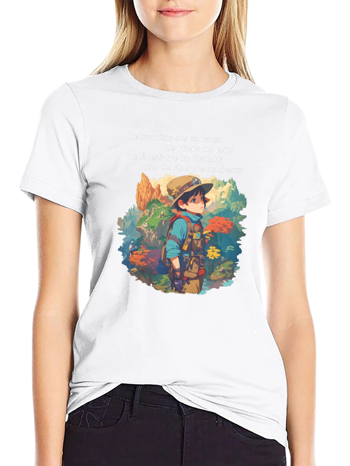 Nature Lover T-Shirt: Mountains Rivers Forest Stars