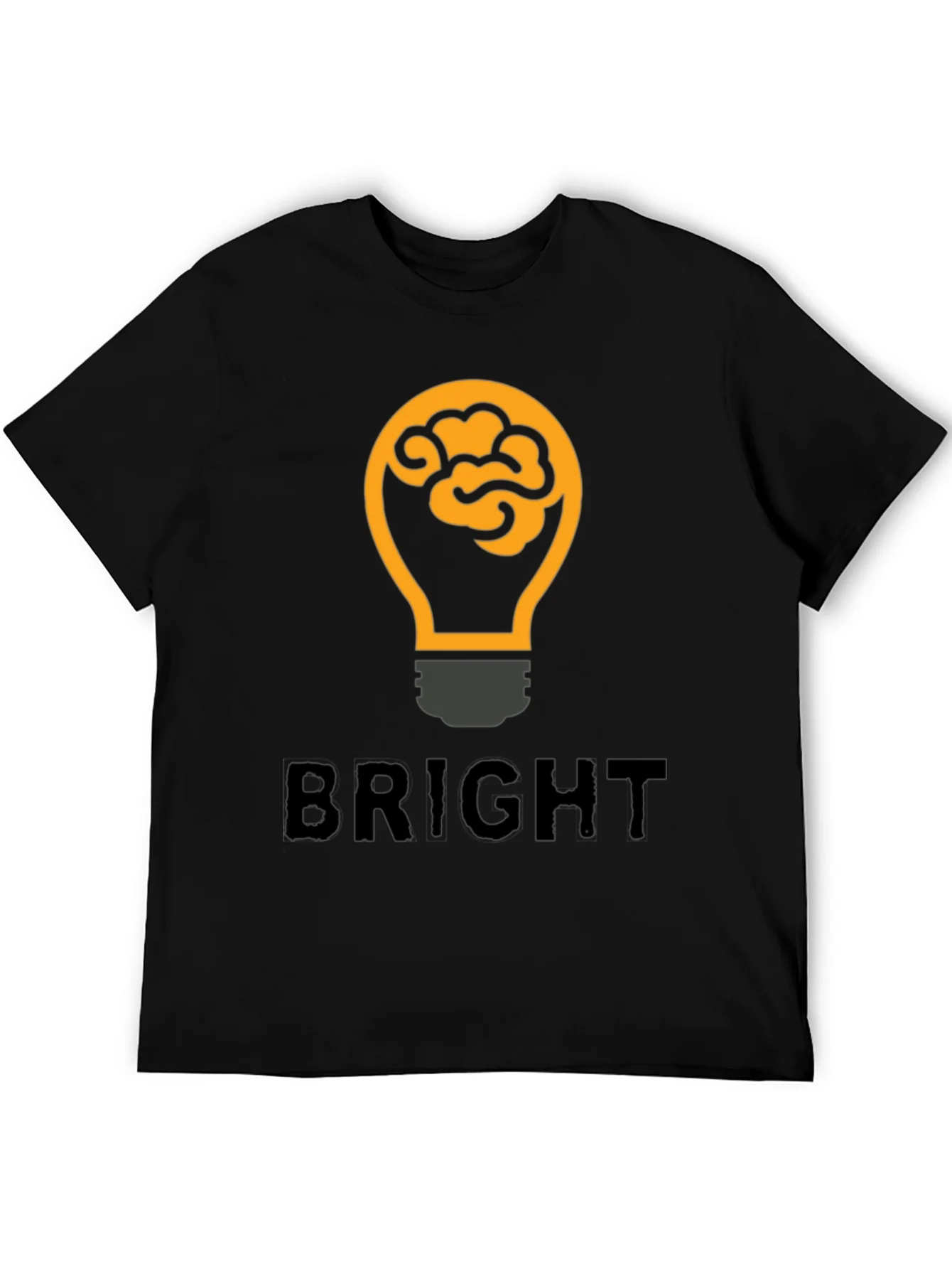 Bright Idea Brain Lightbulb Graphic T-Shirt