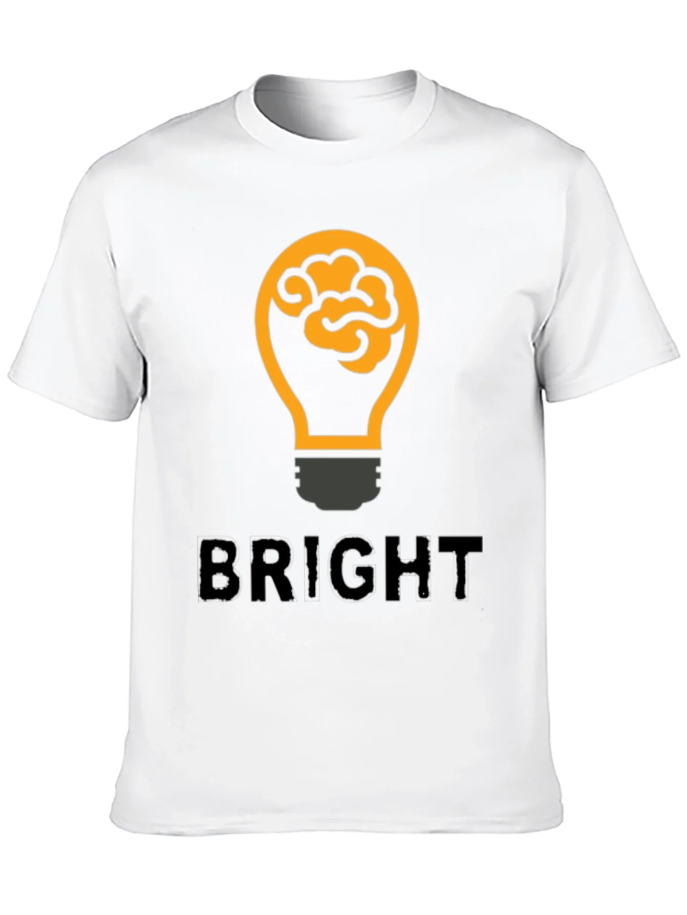 Bright Idea Brain Lightbulb Graphic T-Shirt