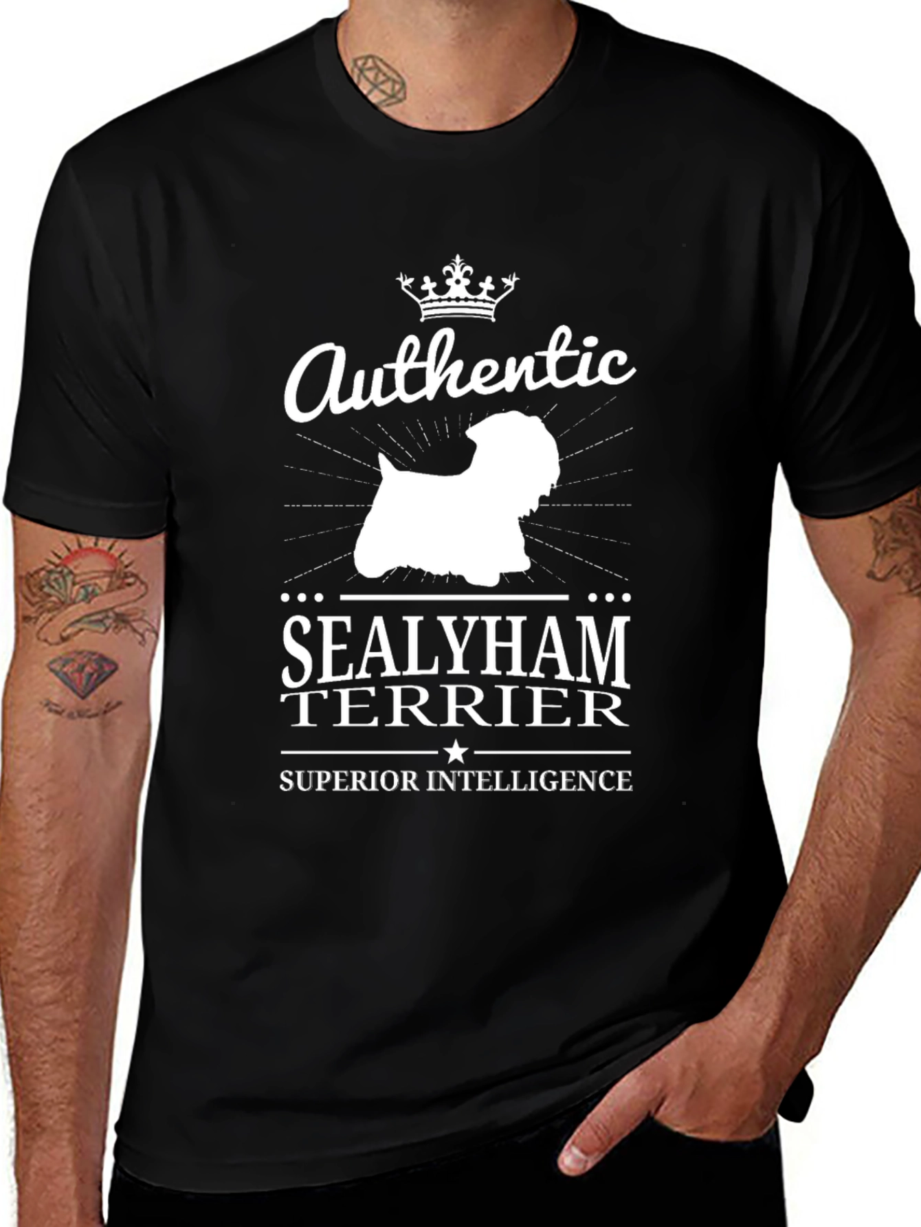 Authentic Sealyham Terrier Superior Intelligence T-Shirt