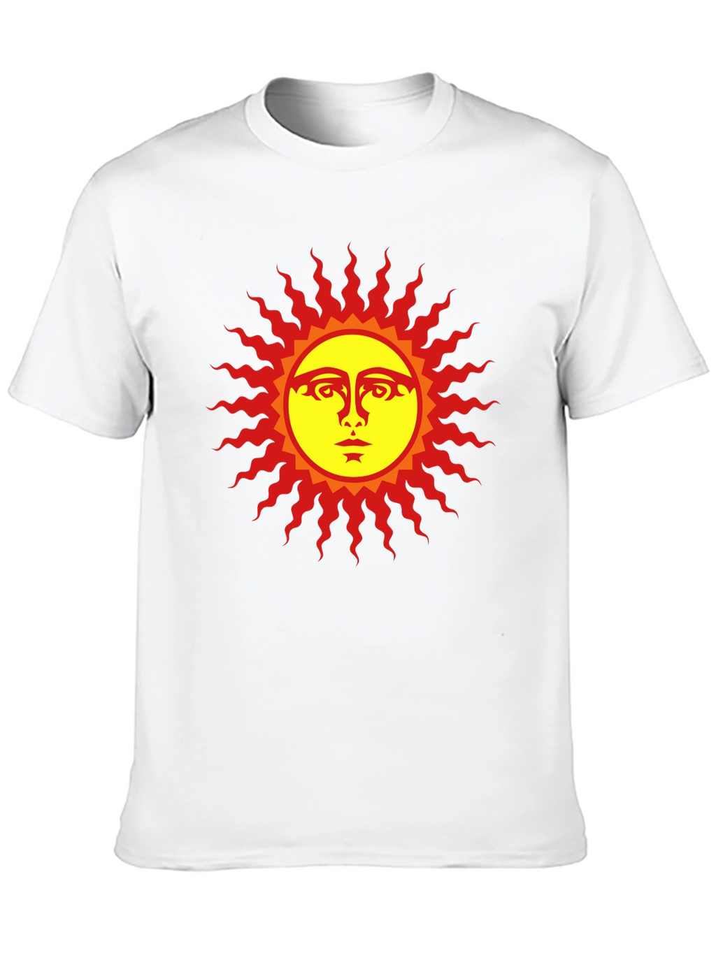 Sun Face Graphic Black T-Shirt