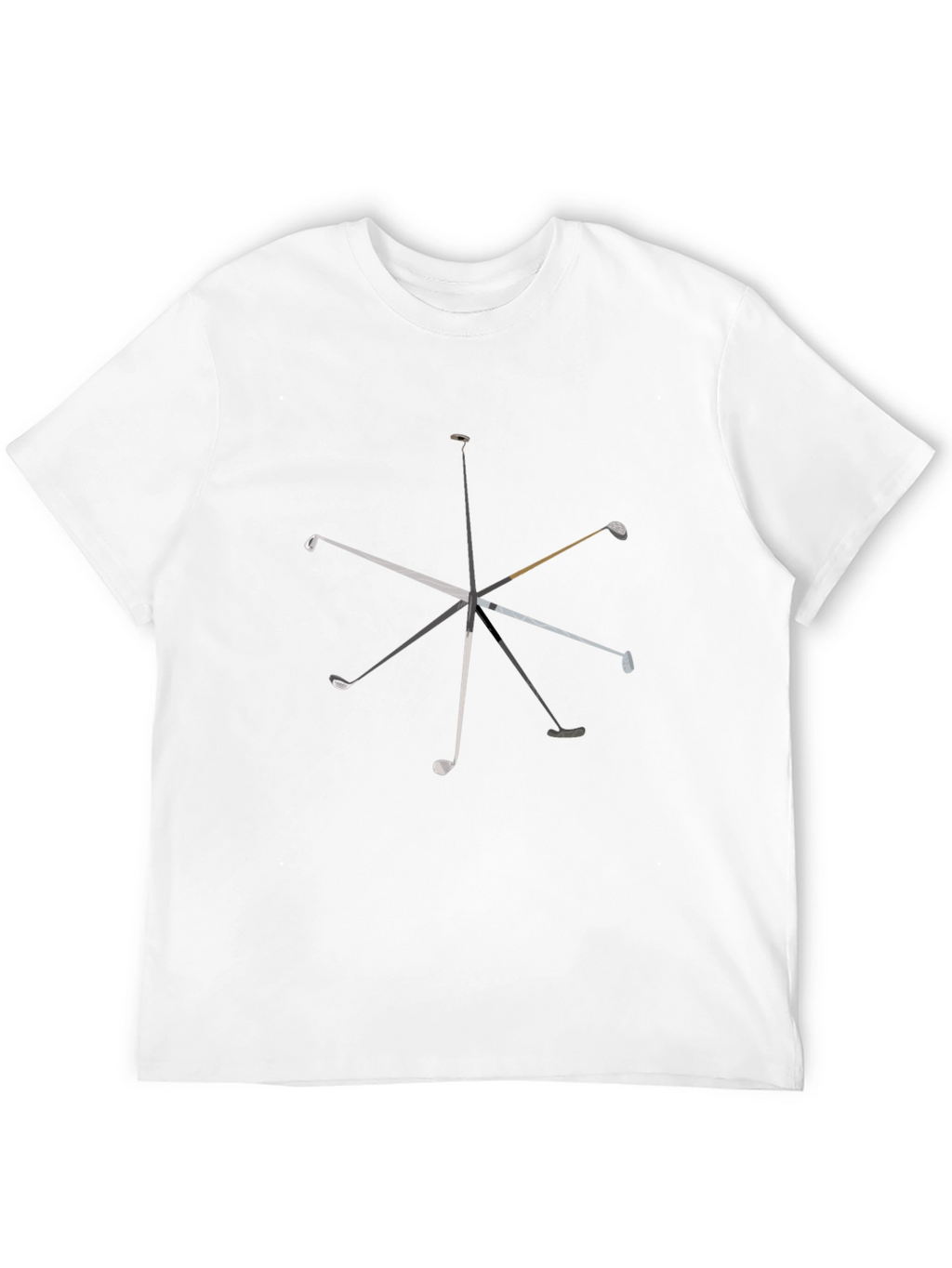Golf Club Graphic T-Shirt - Black Cotton Tee