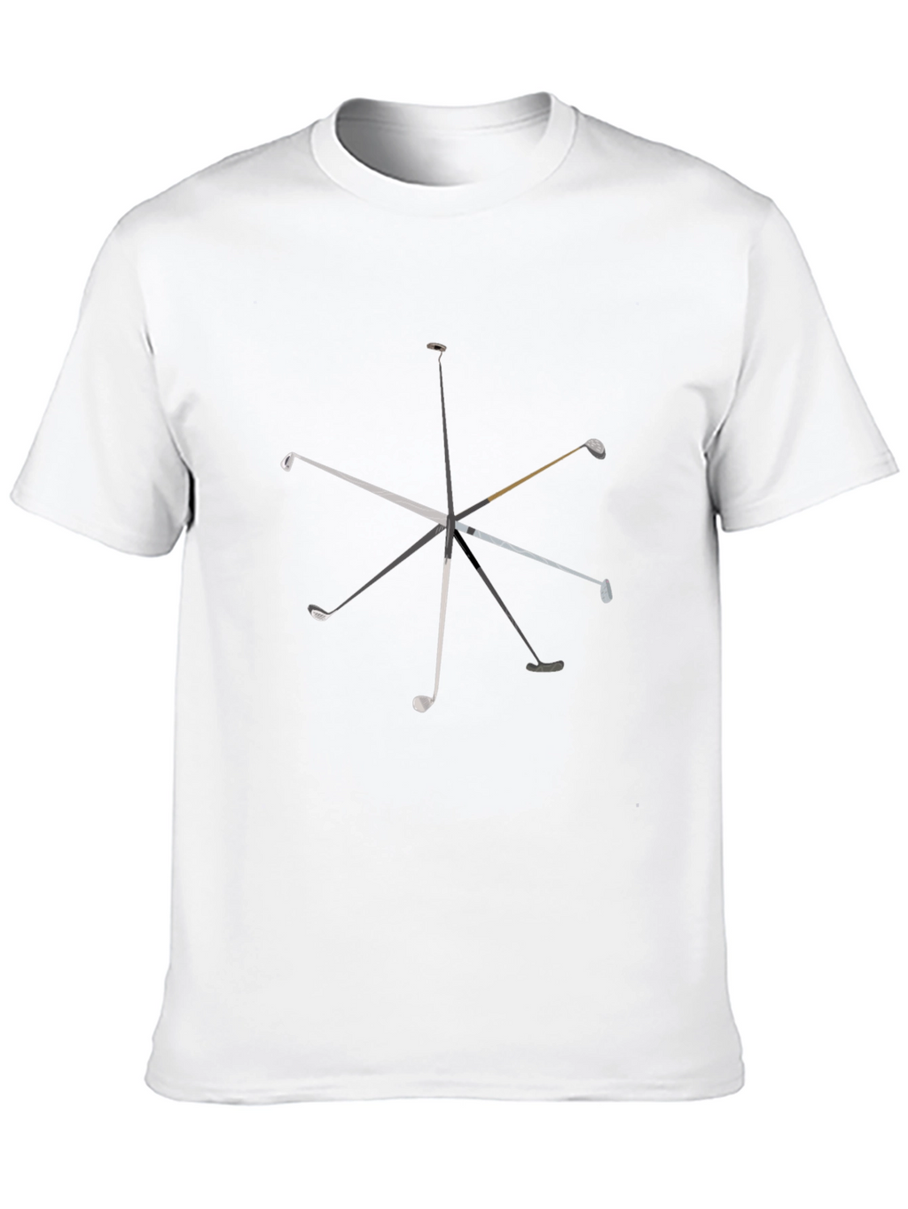 Golf Club Graphic T-Shirt - Black Cotton Tee