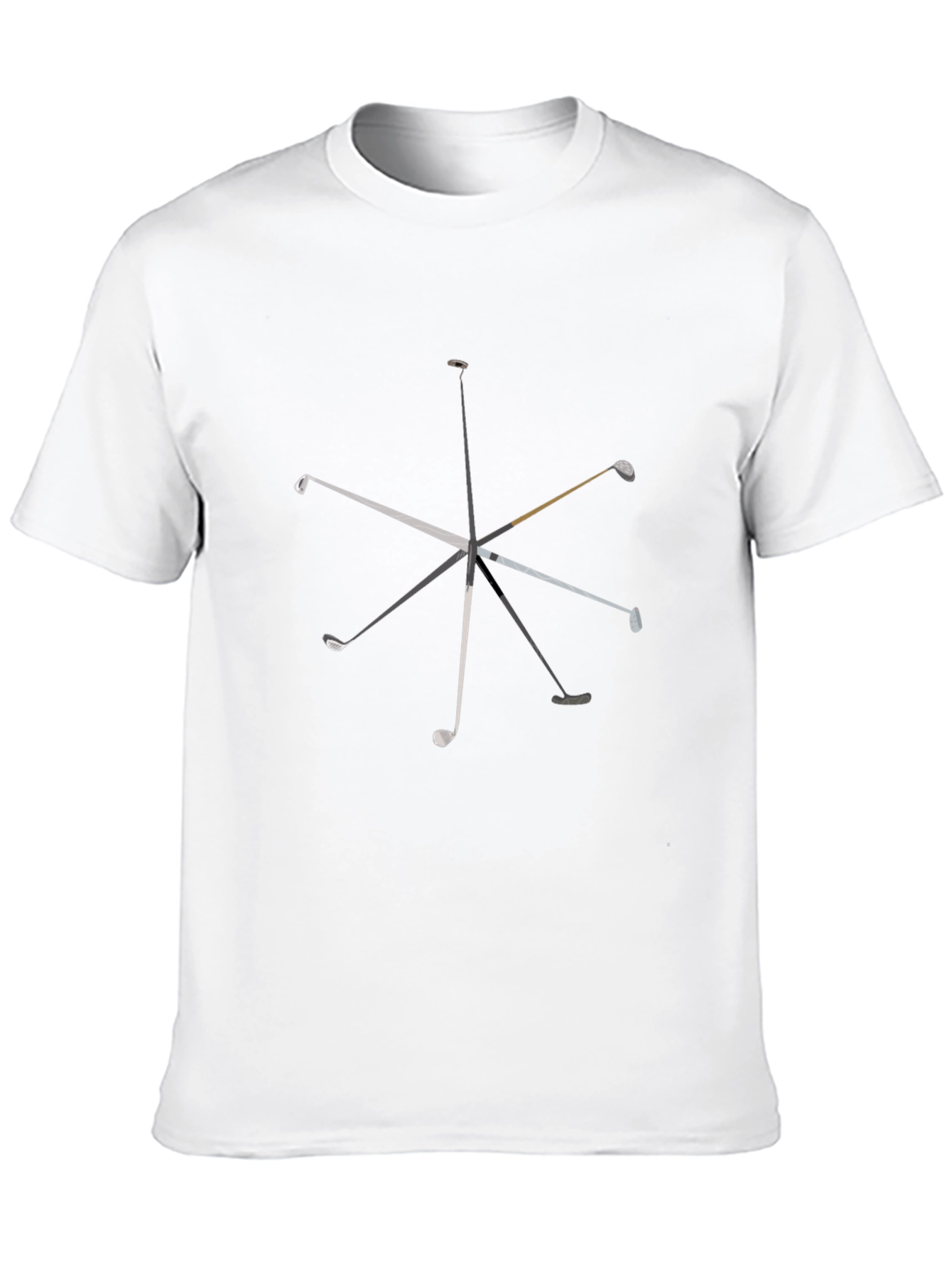 Golf Club Graphic T-Shirt - Black Cotton Tee