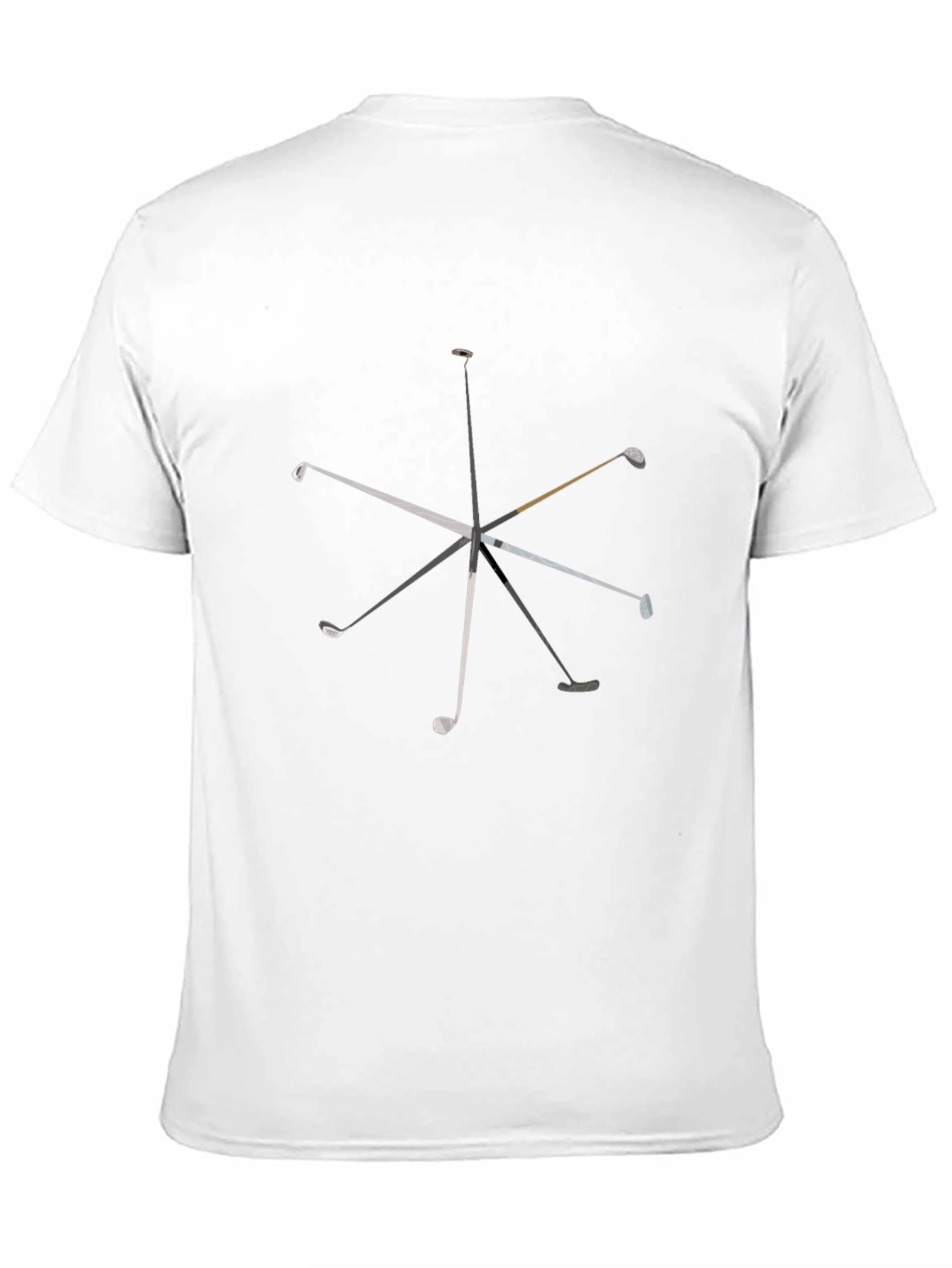 Golf Club Graphic T-Shirt - Black Cotton Tee